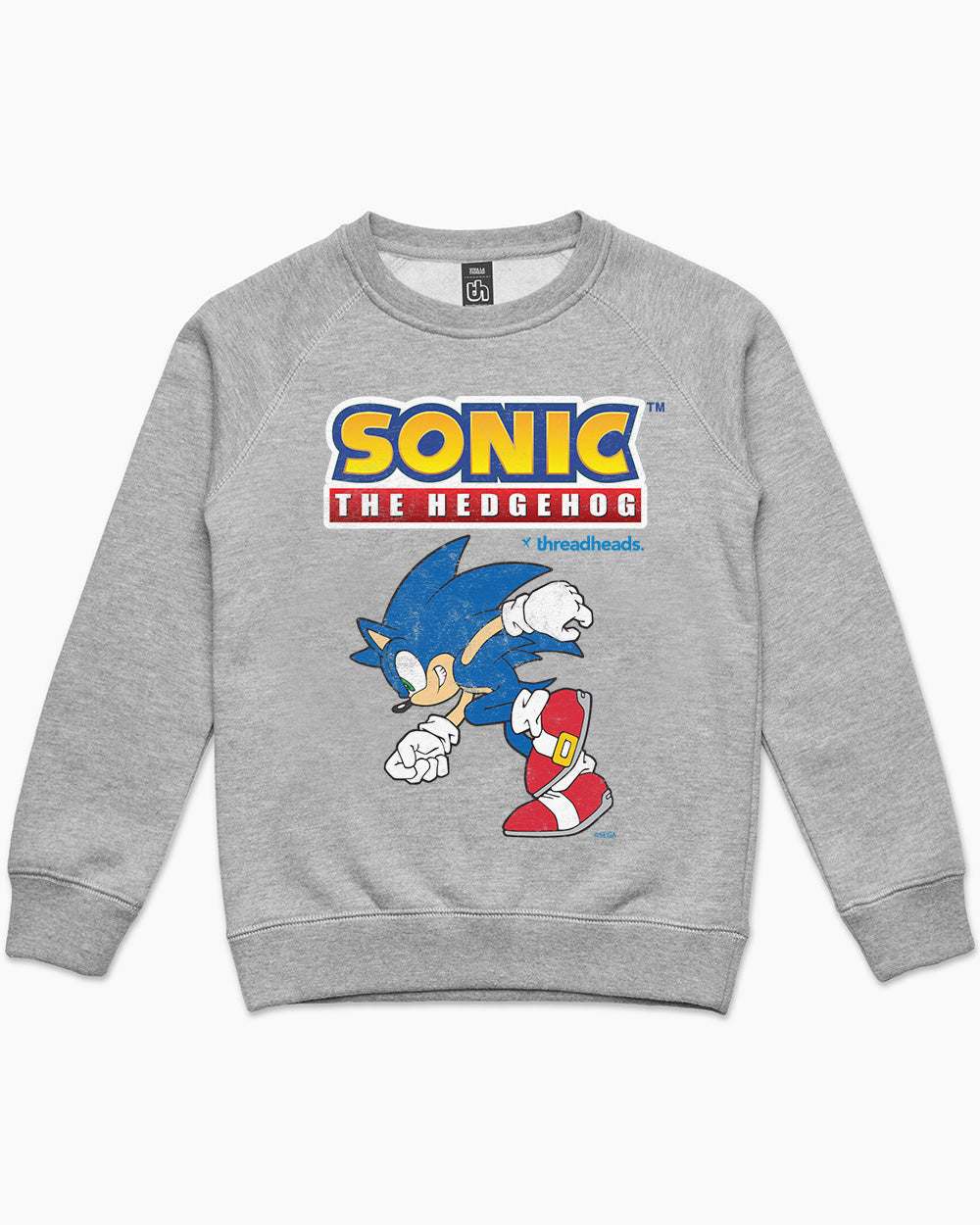 Sonic Always on the Run Kids Sweater Australia Online #colour_grey