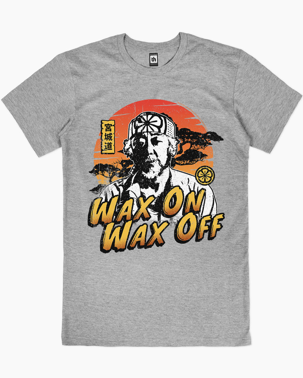 Wax On Wax Off T-Shirt Australia Online #colour_grey