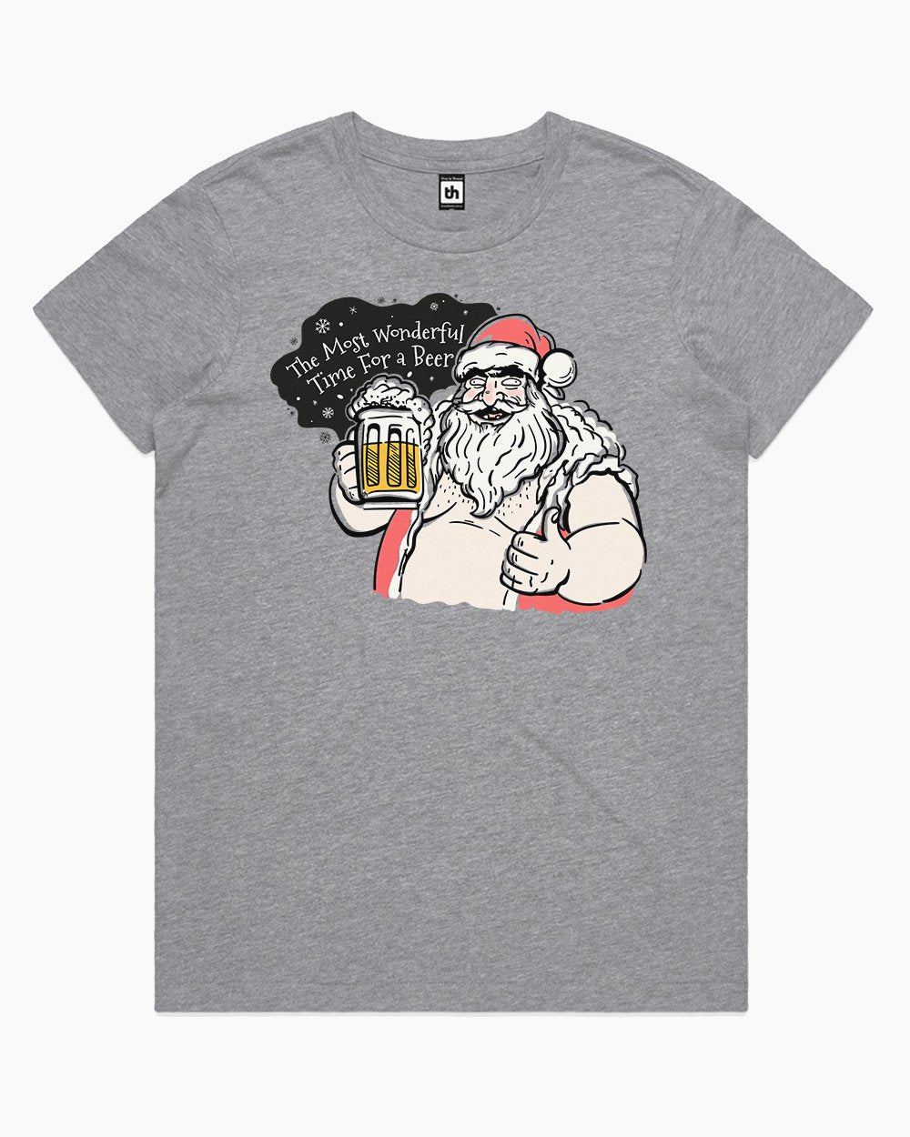 The Most Wonderful Time for Beer T-Shirt Australia Online #colour_grey