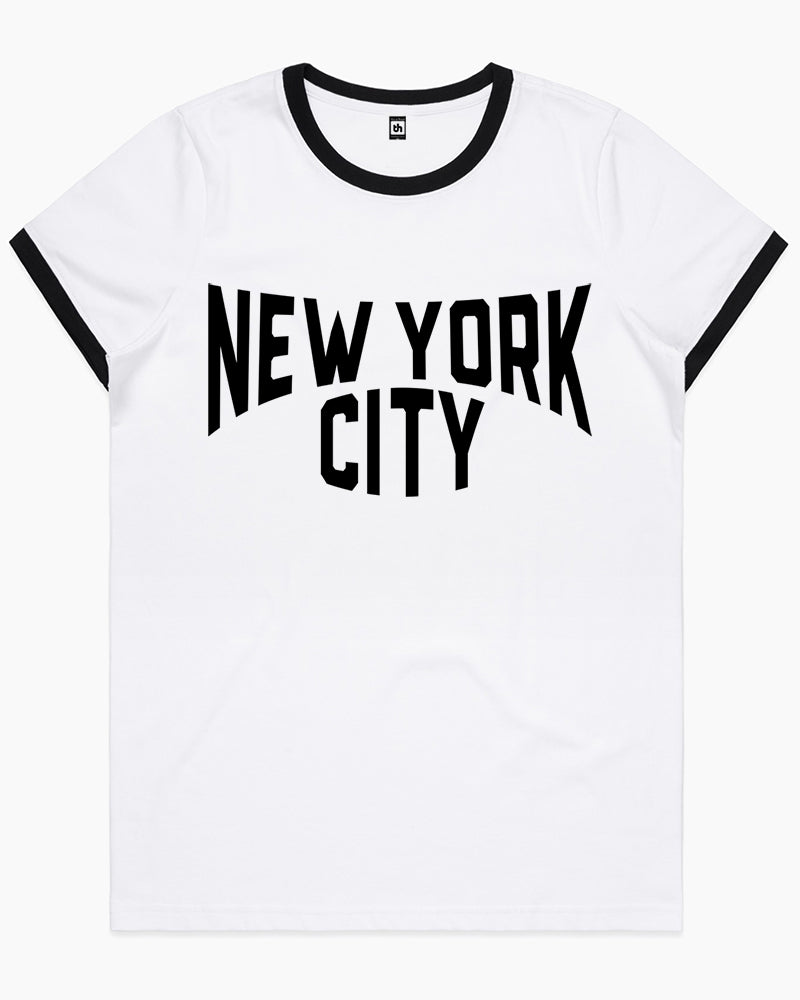 John Lennon's NYC T-Shirt Australia Online #colour_black ringer