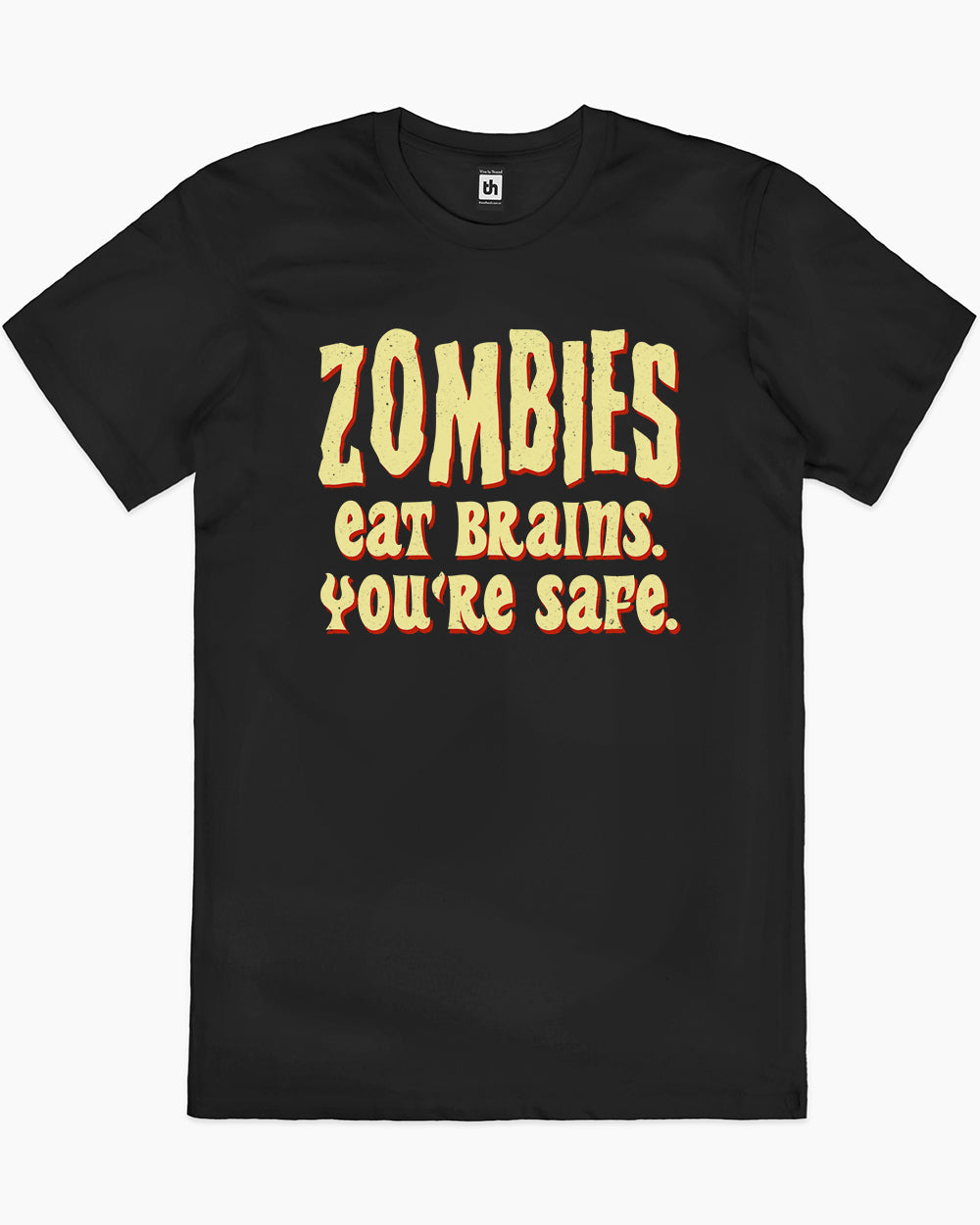 Zombies Eat Brains T-Shirt Australia Online #colour_black