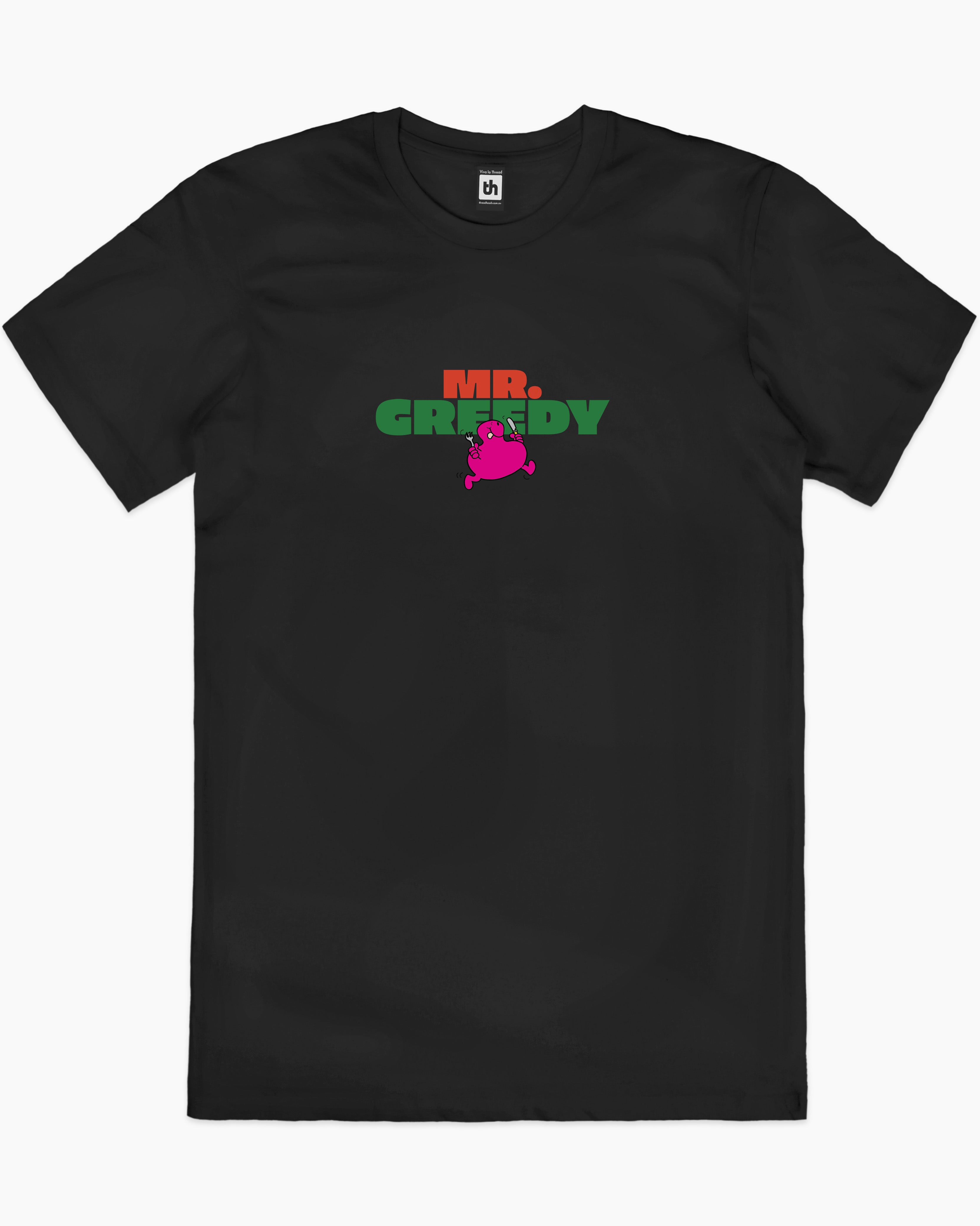 Mr. Greedy T-Shirt Australia Online #colour_black