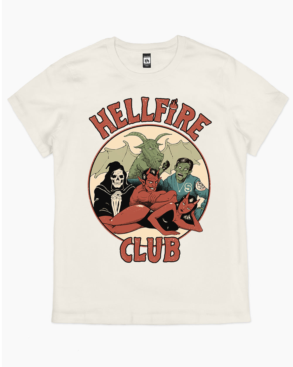 True Hellfire Club T-Shirt Australia Online #colour_natural