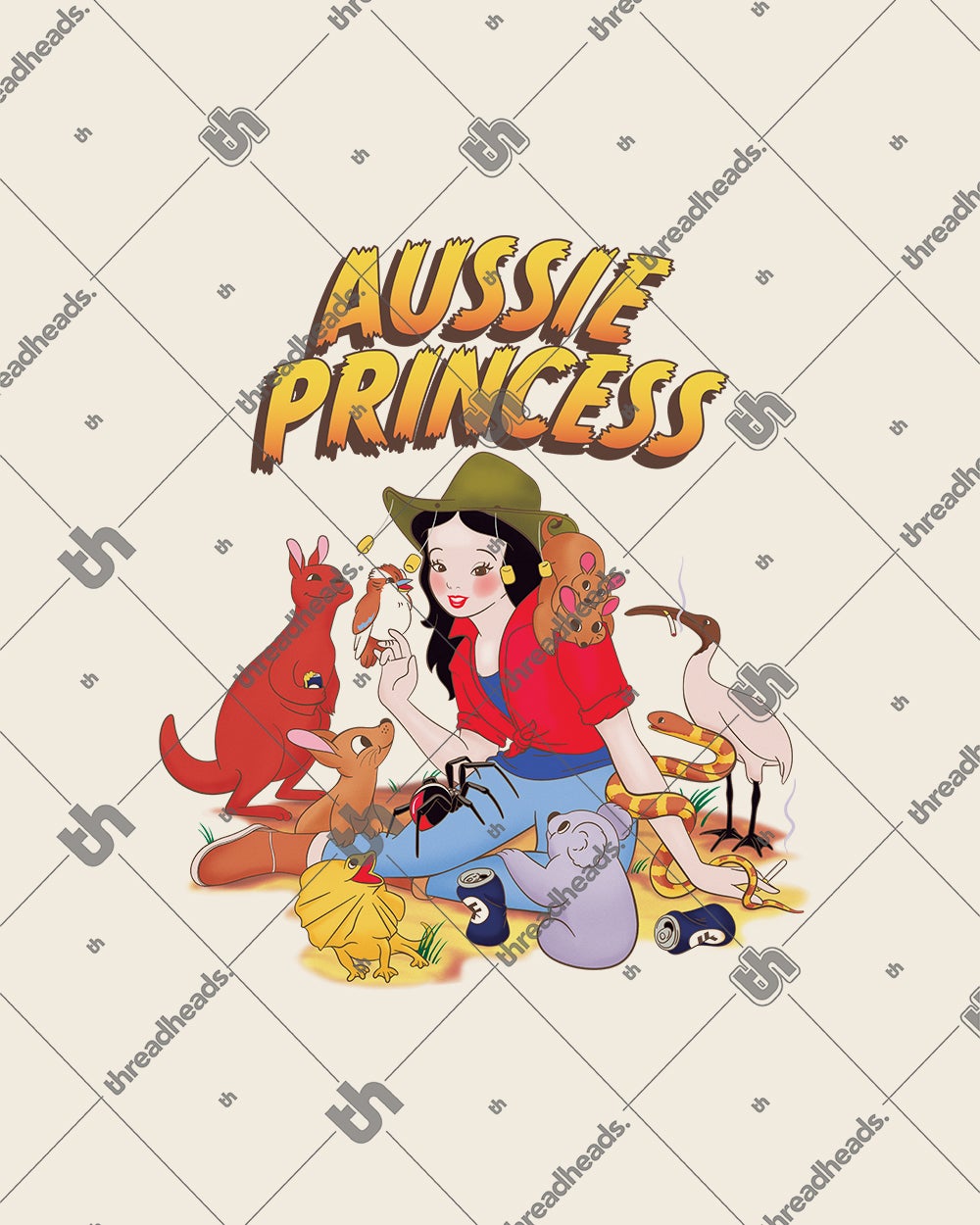 Aussie Princess T-Shirt Australia Online #colour_natural