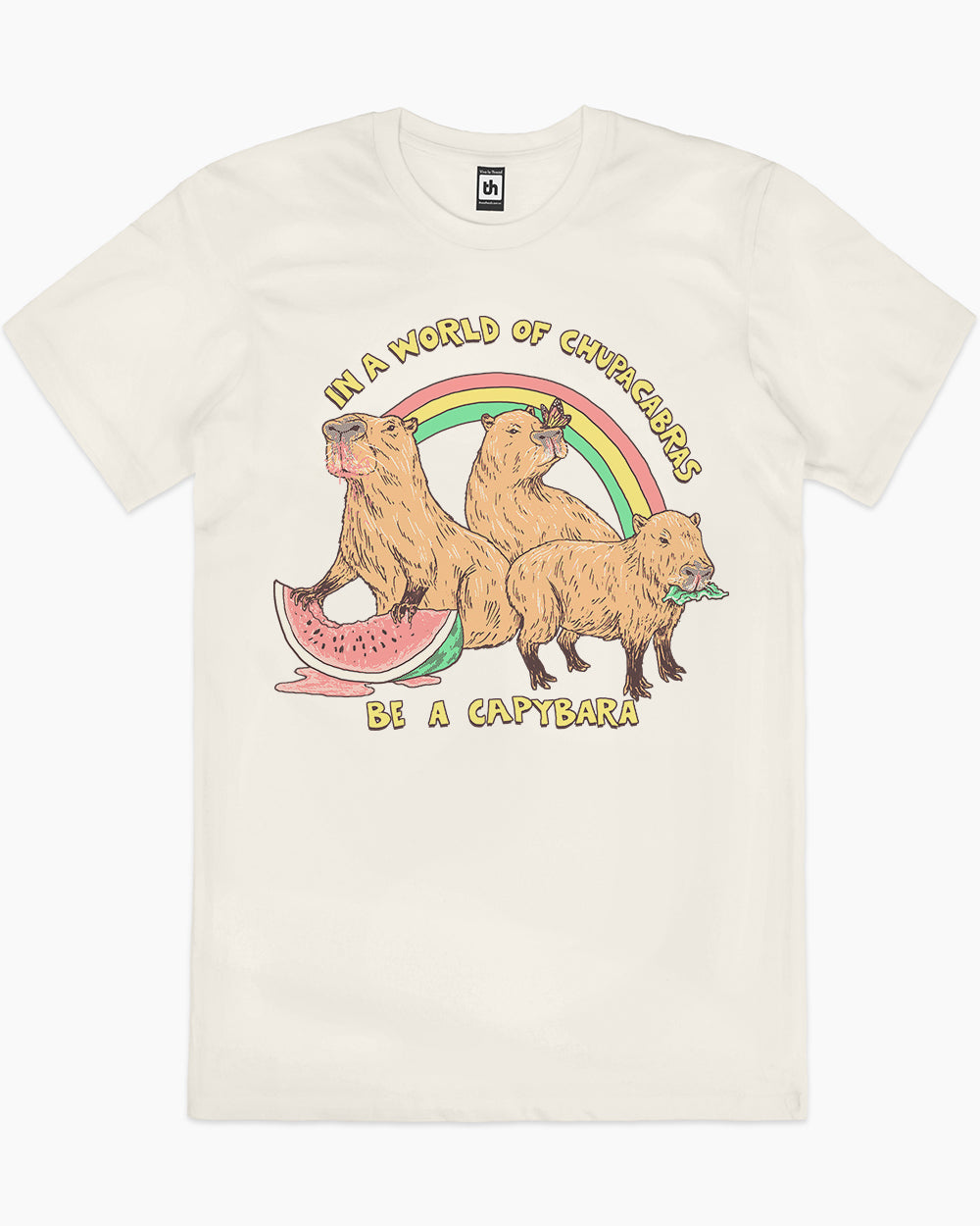 Be a Capybara T-Shirt Australia Online #colour_natural