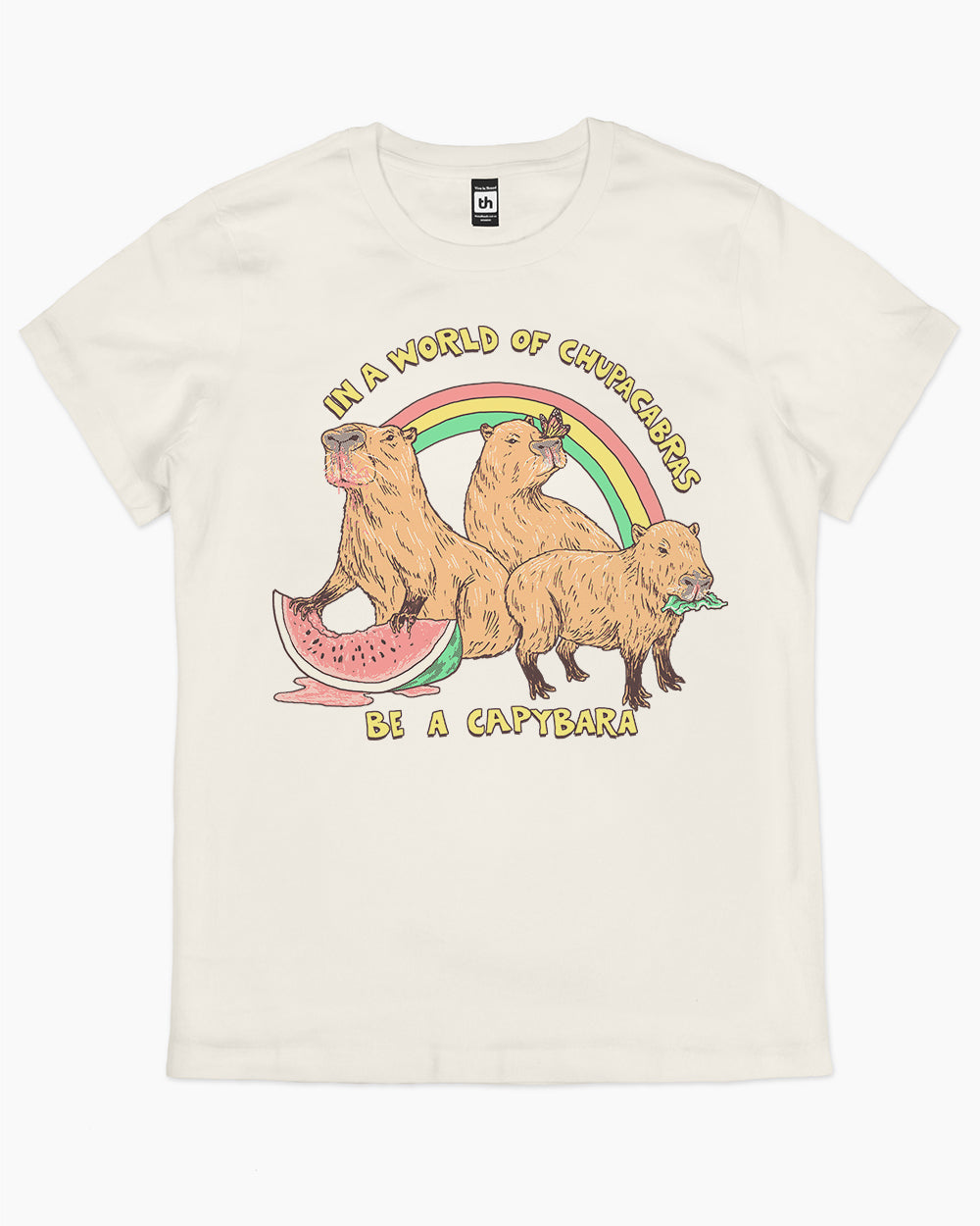 Be a Capybara T-Shirt Australia Online #colour_natural