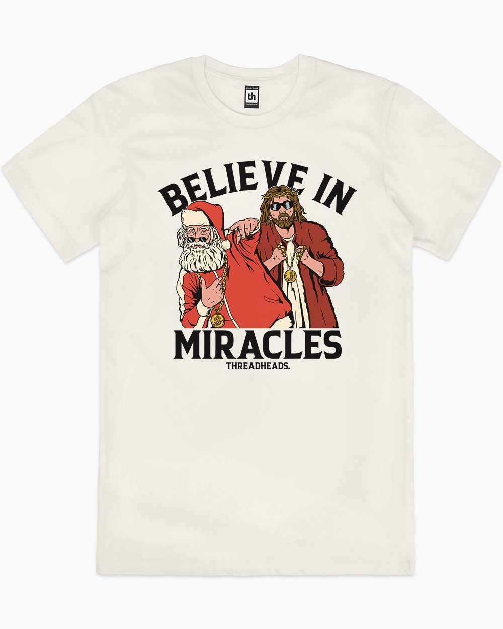 Believe in Miracles T-Shirt Australia Online #colour_natural