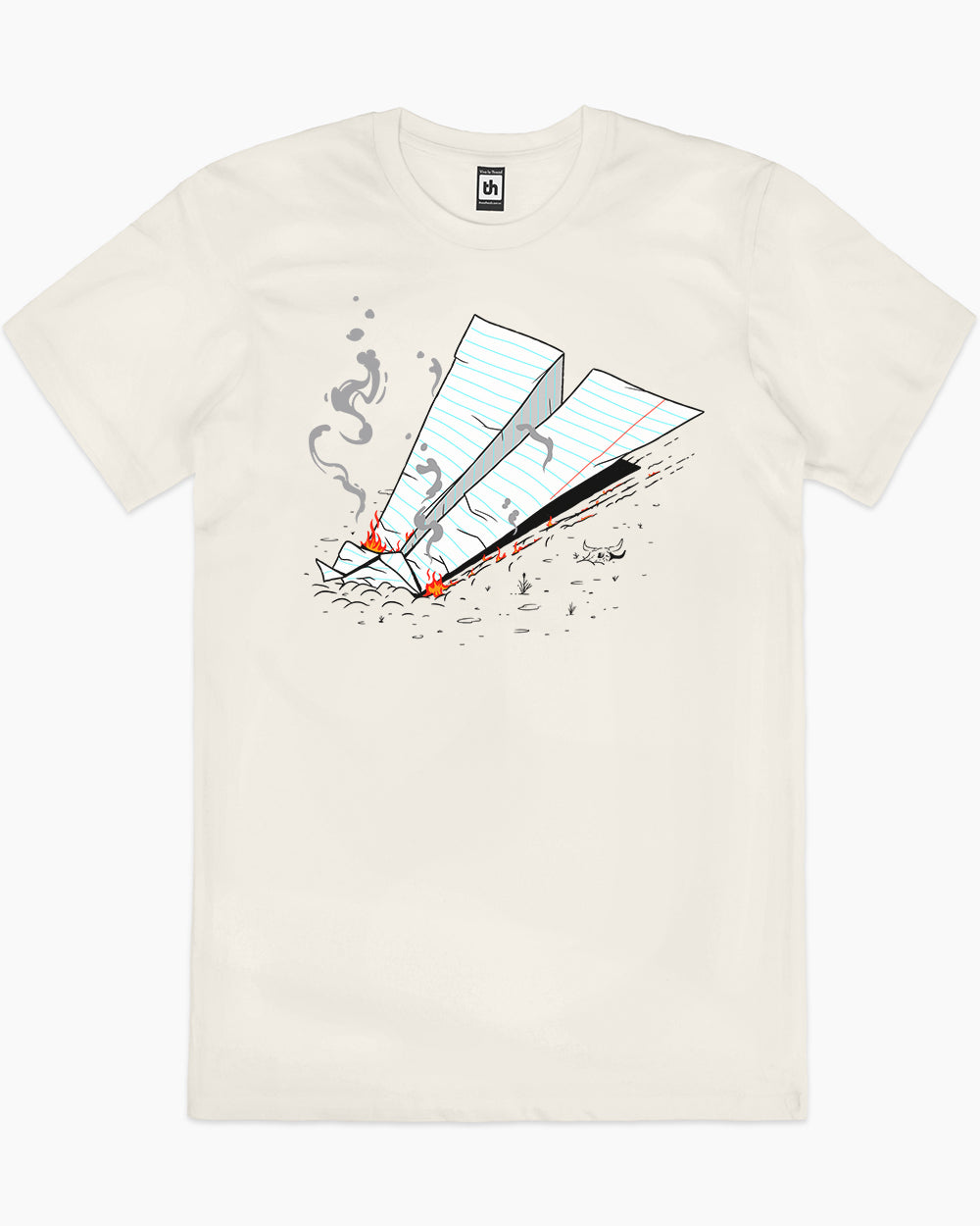 Crash Landing T-Shirt Australia Online #colour_natural