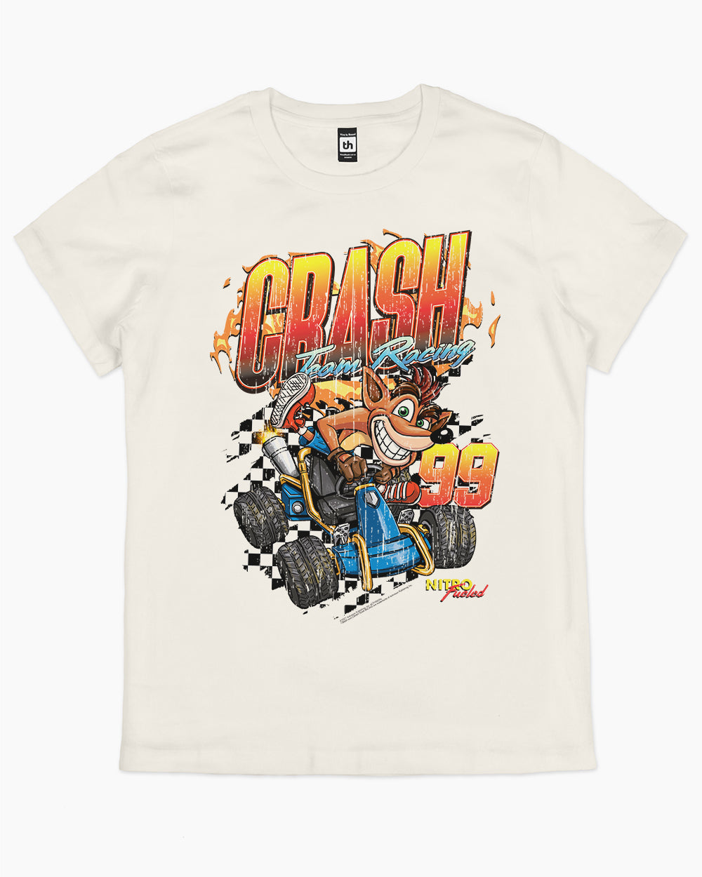 Crash Racing T-Shirt Australia Online #colour_natural