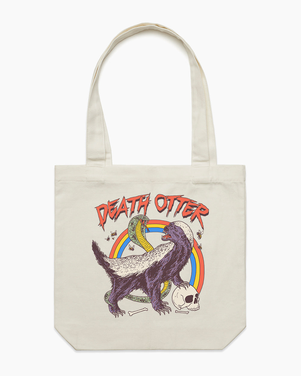 Death Otter Tote Bag Australia Online #colour_natural