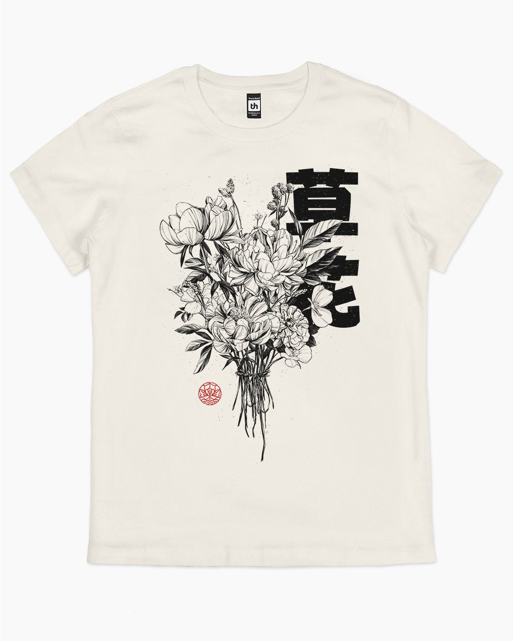 Flowers T-Shirt Australia Online #colour_natural