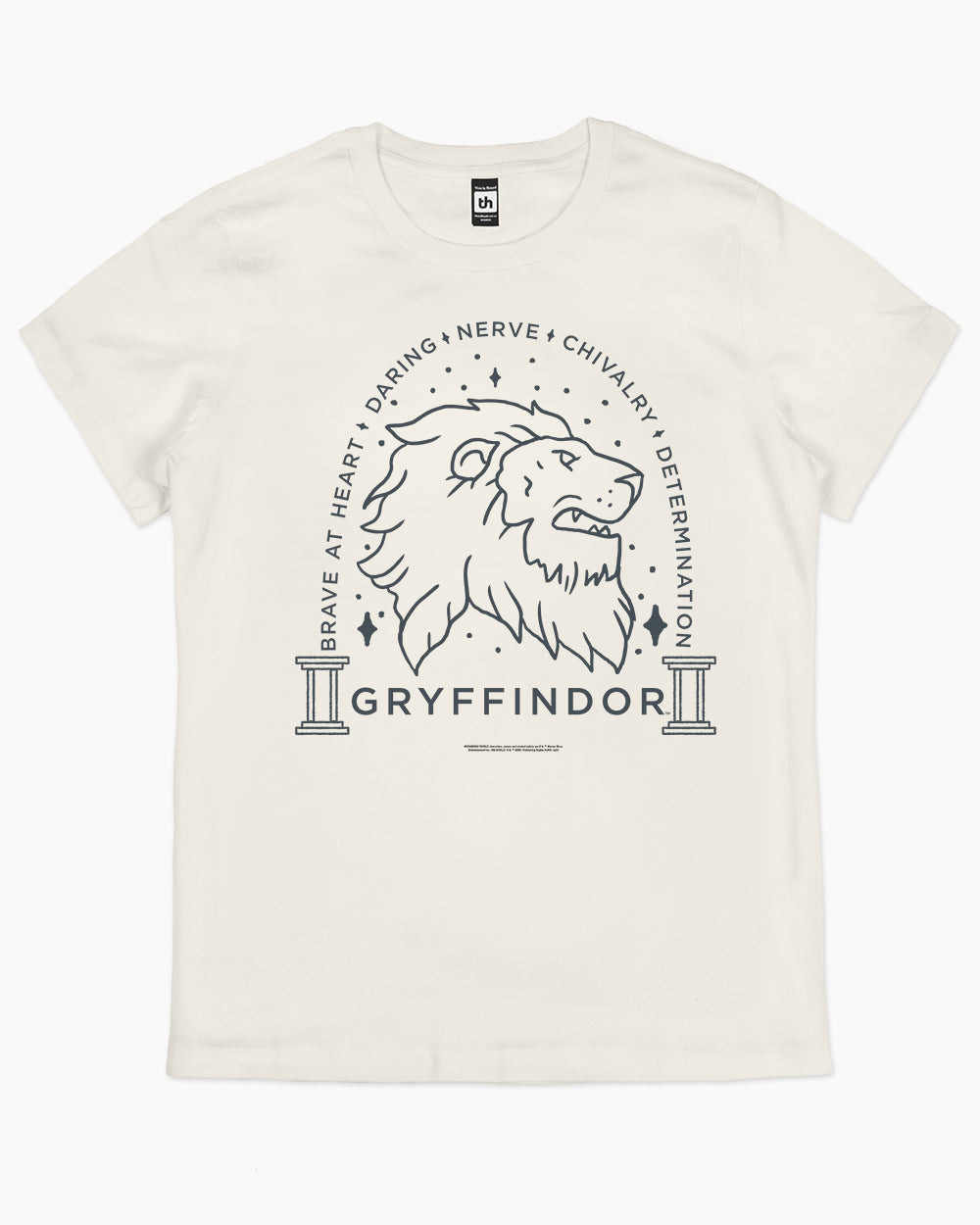 Gryffindor Monochrome T-Shirt Australia Online #colour_natural