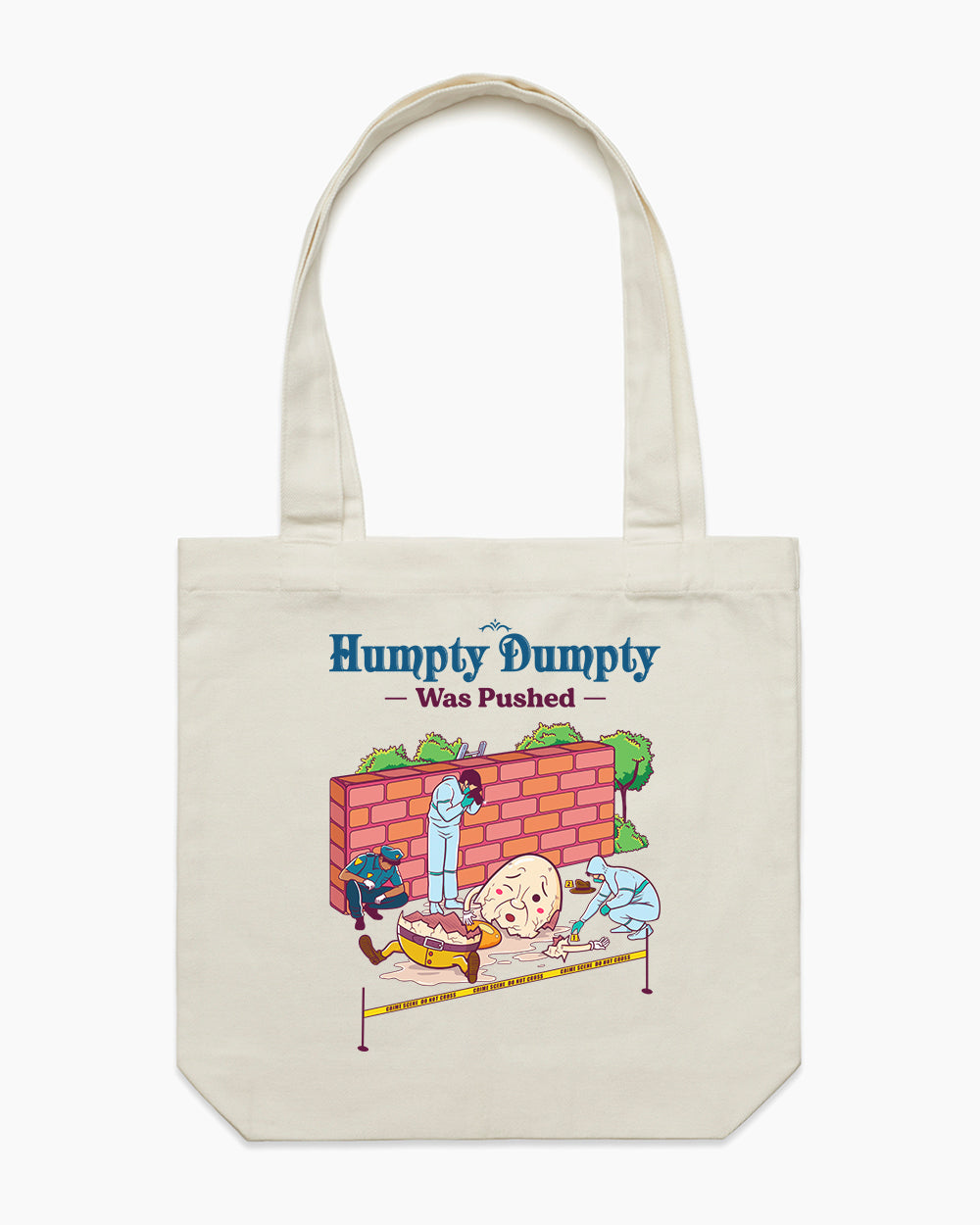 Humpty Dumpty was Pushed Tote Bag Australia Online #colour_natural