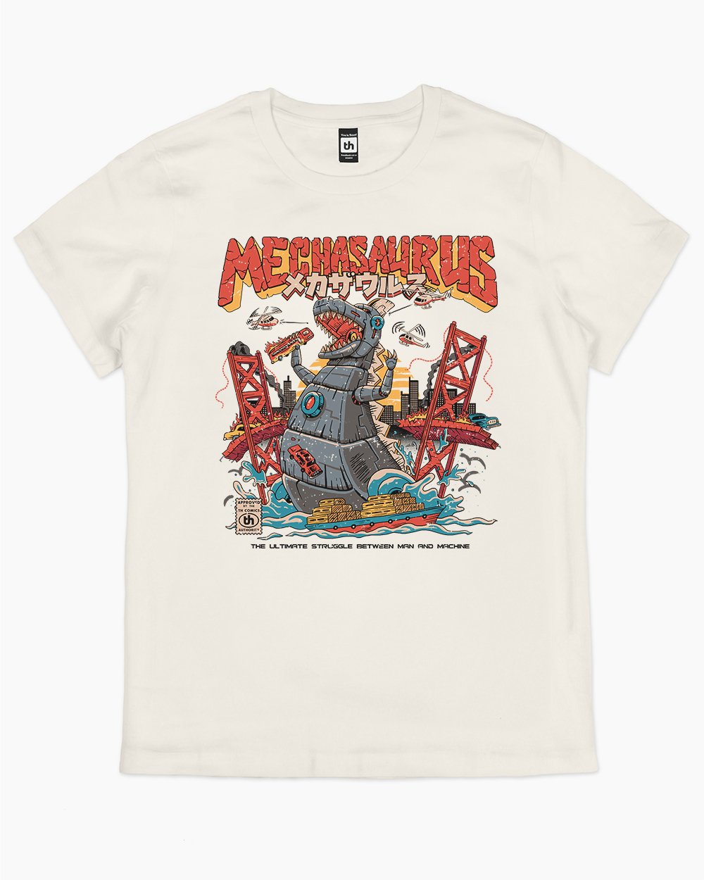 Mechasaurus T-Shirt Australia Online #colour_natural