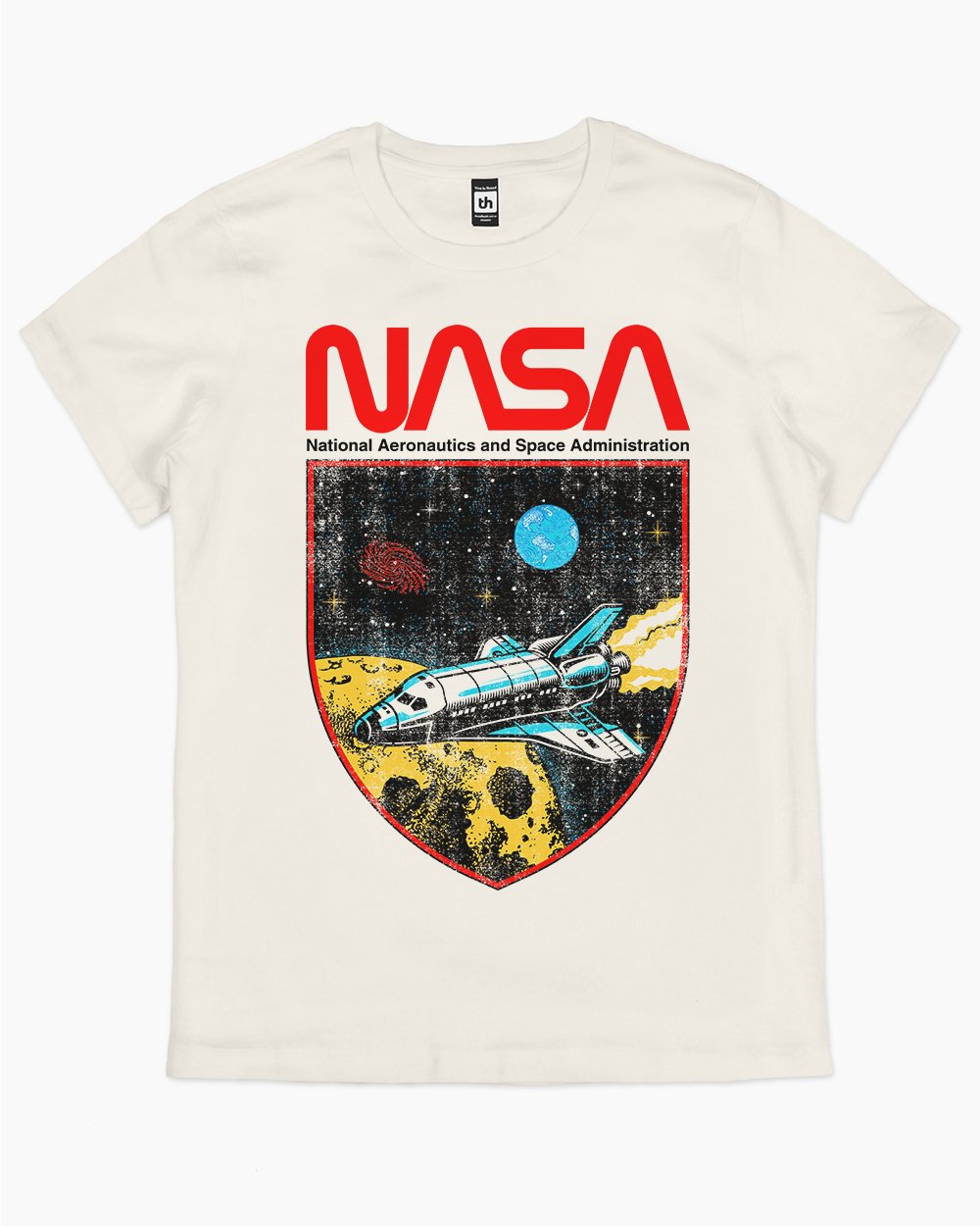 NASA Shield T-Shirt Australia Online #colour_natural