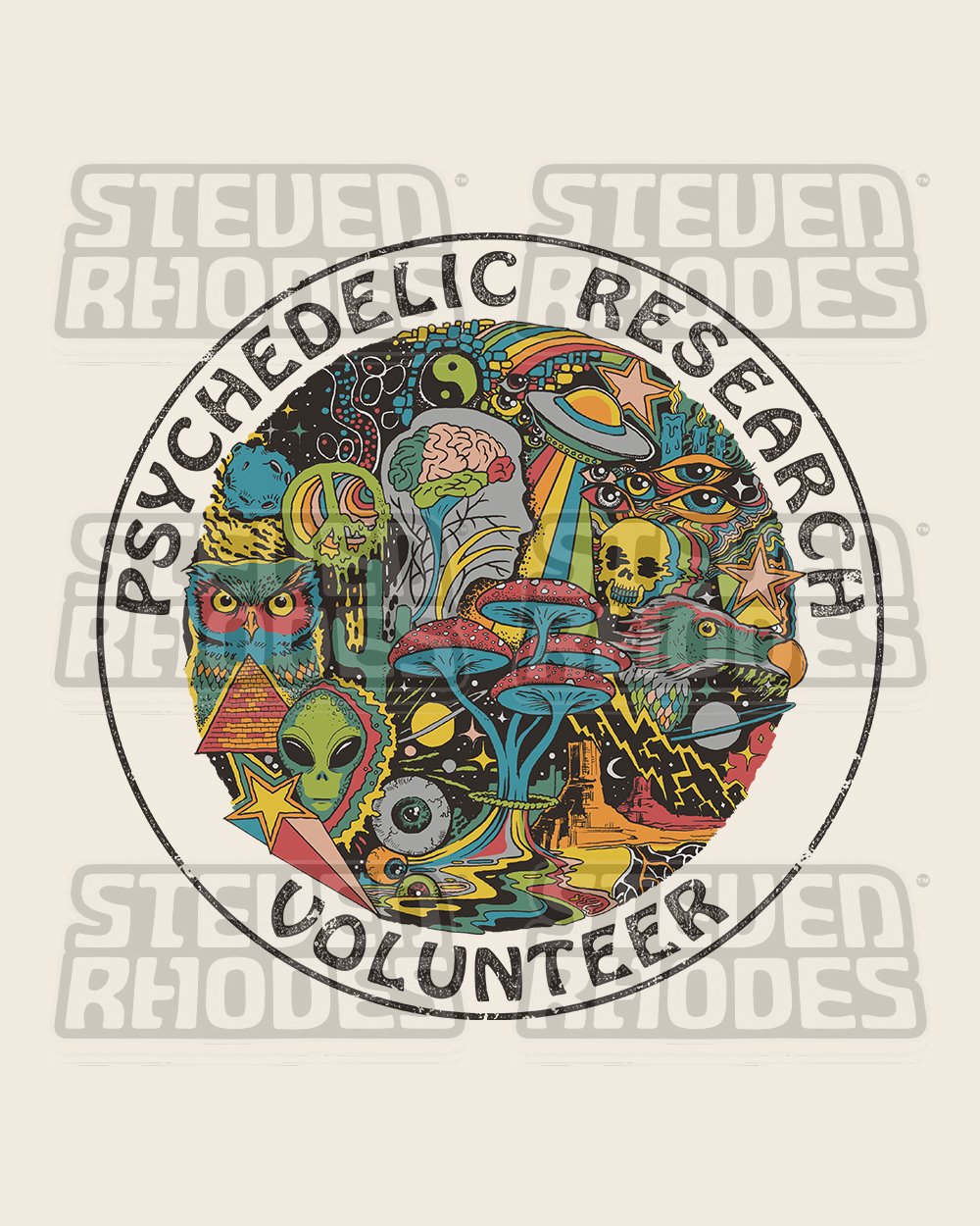 Psychedelic Research Volunteer Tote Bag Australia Online #colour_natural