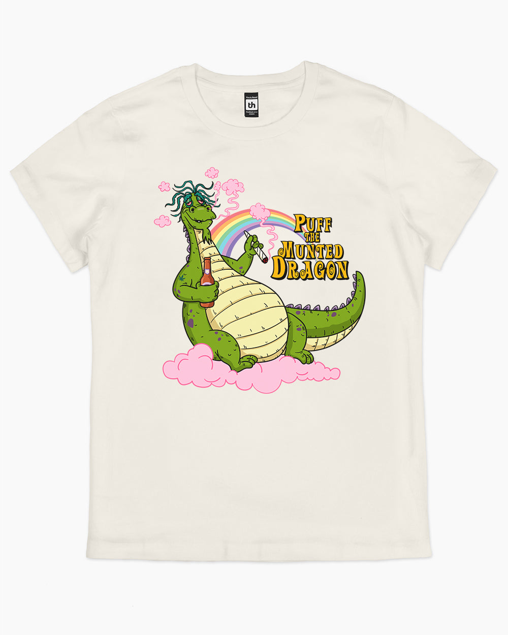 Puff the Munted Dragon T-Shirt Australia Online #colour_natural