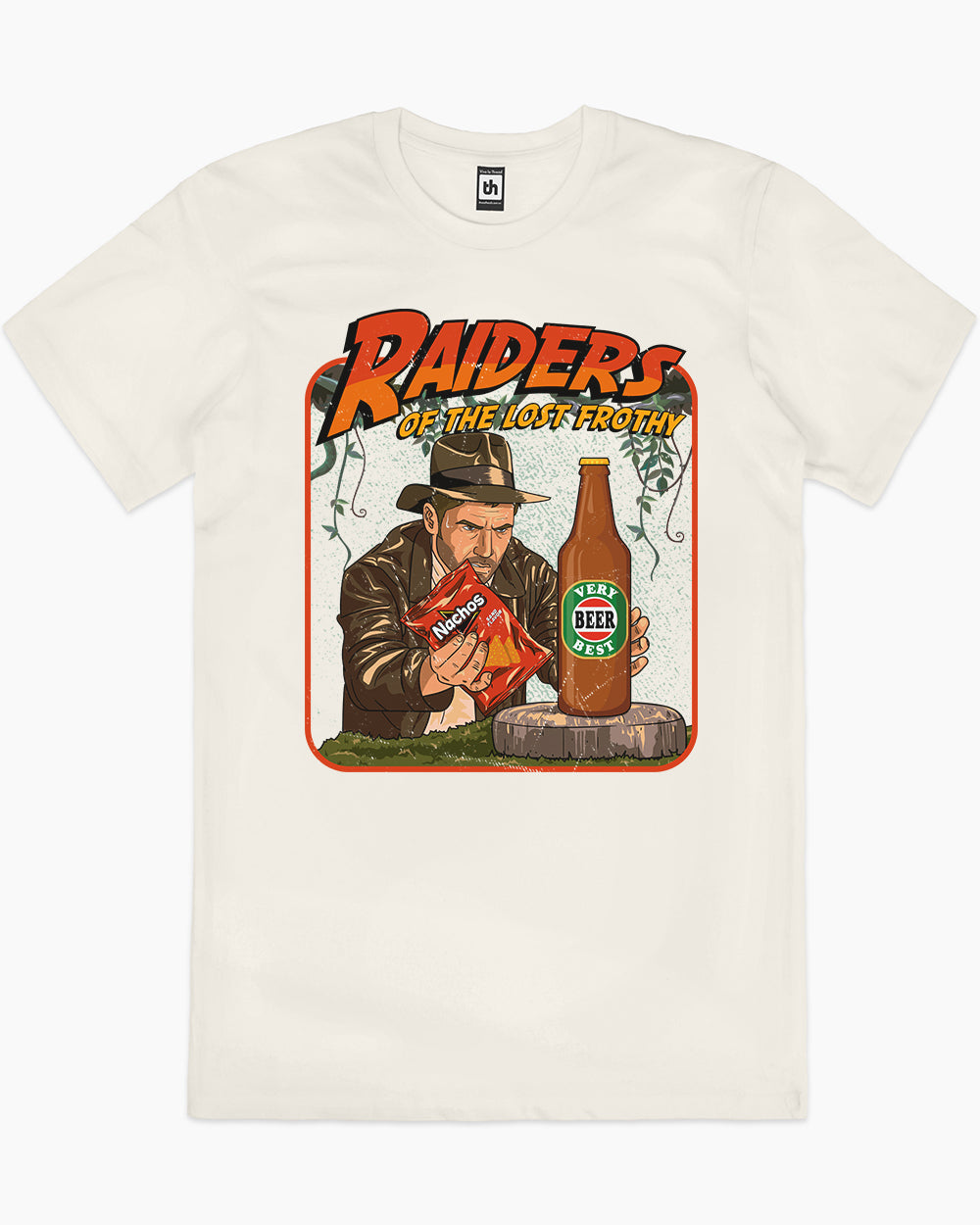 Raiders of the Lost Frothy T-Shirt Australia Online #colour_natural