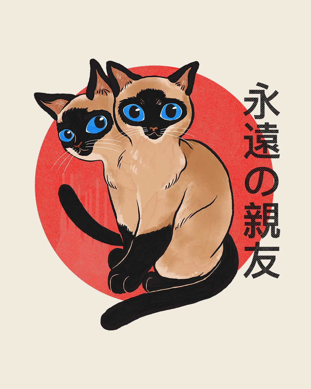 Siam Cats T-Shirt Australia Online #colour_natural