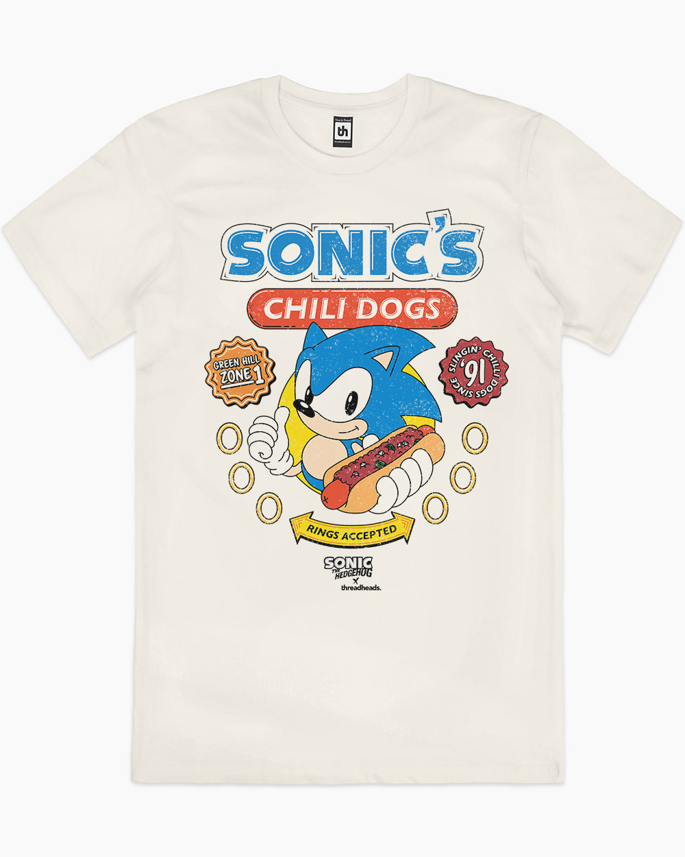 Sonic Chili Dogs T-Shirt Australia Online #colour_natural