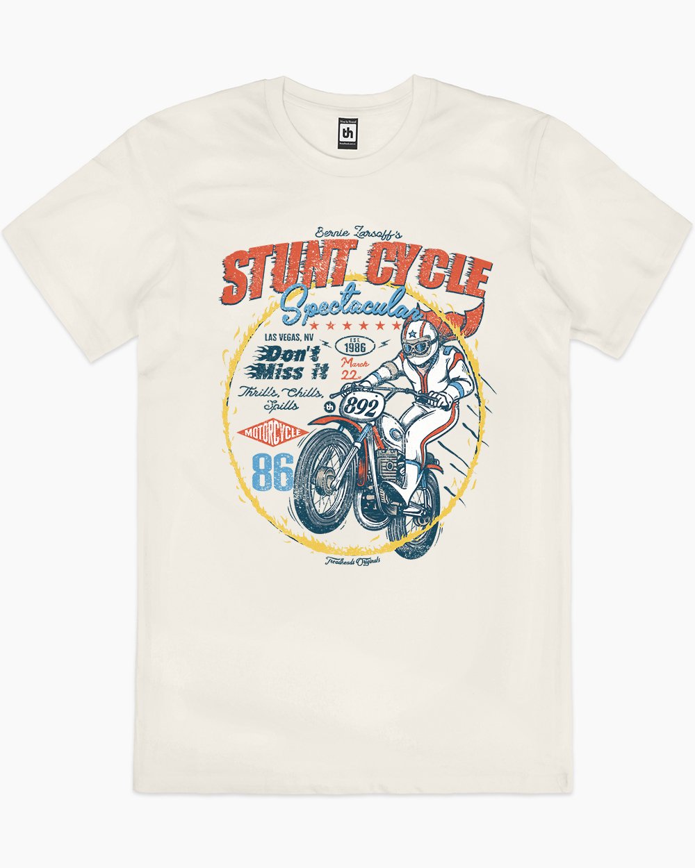 Stunt Cycle T-Shirt Australia Online #colour_natural