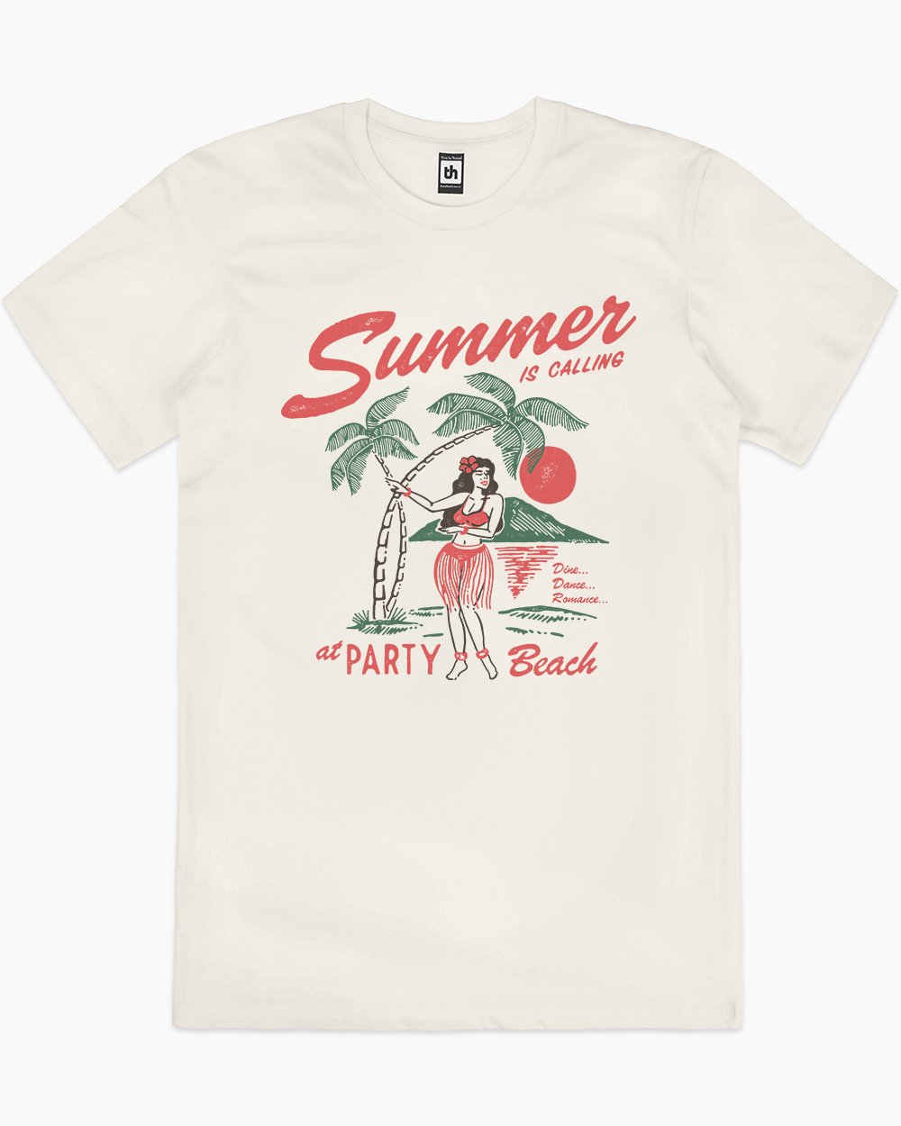 Summer is Calling T-Shirt Australia Online #colour_natural