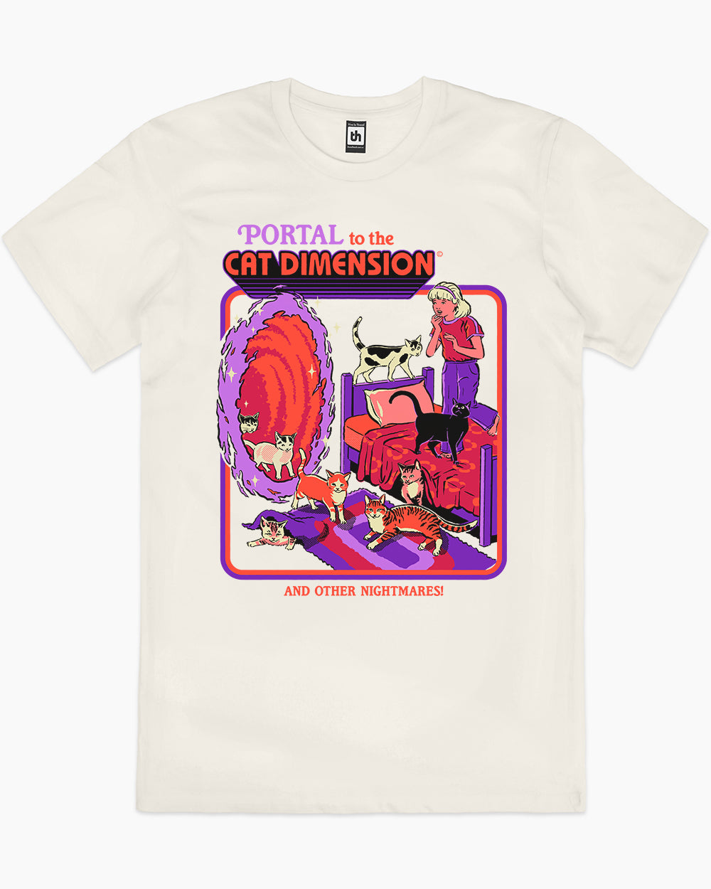 The Cat Dimension T-Shirt Australia Online #colour_natural