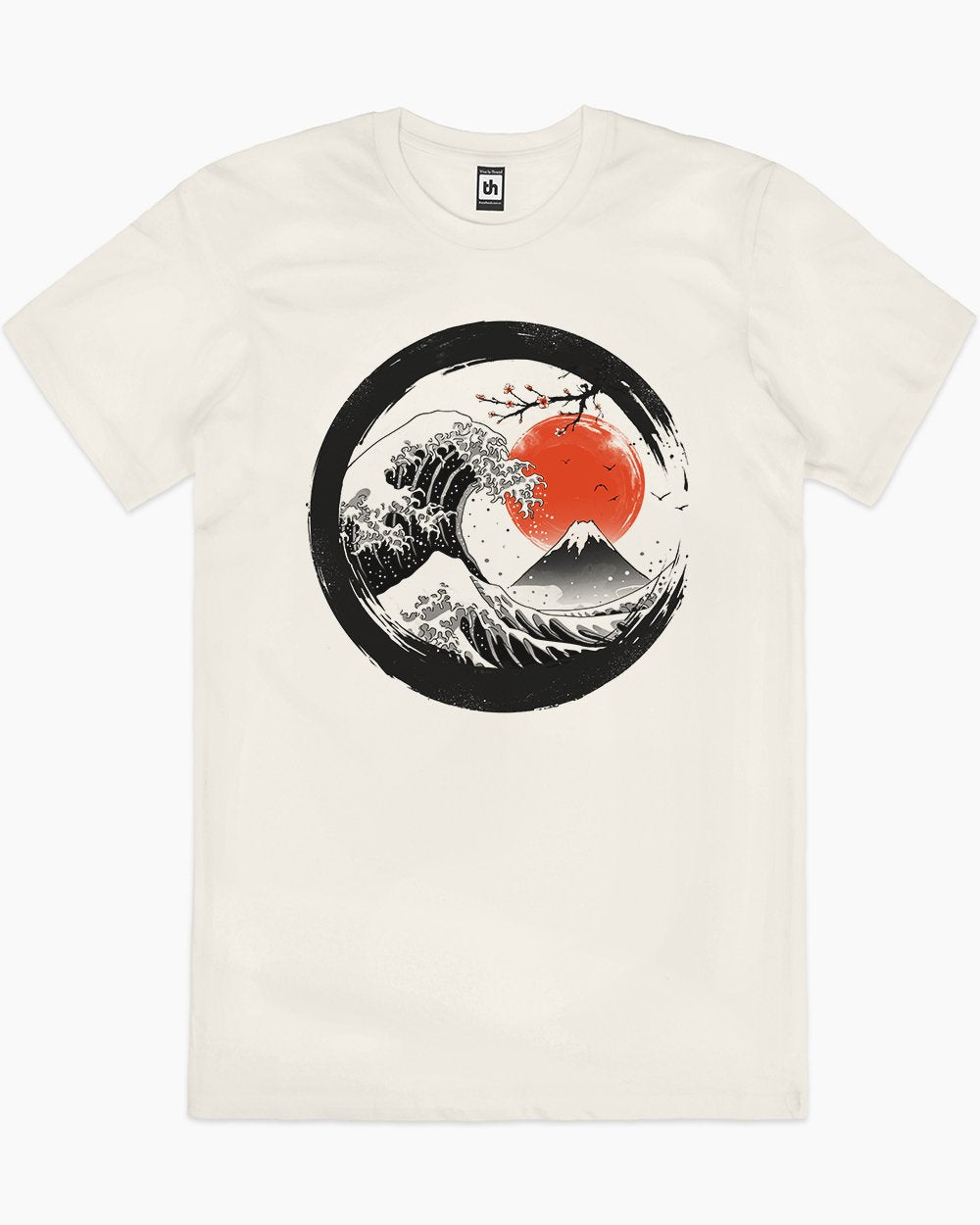 The Great Sumi Wave T-Shirt Australia Online #colour_natural