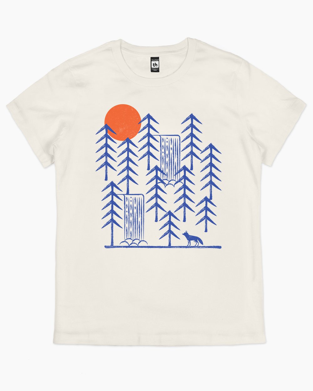 Wild Day Fox T-Shirt Australia Online #colour_natural