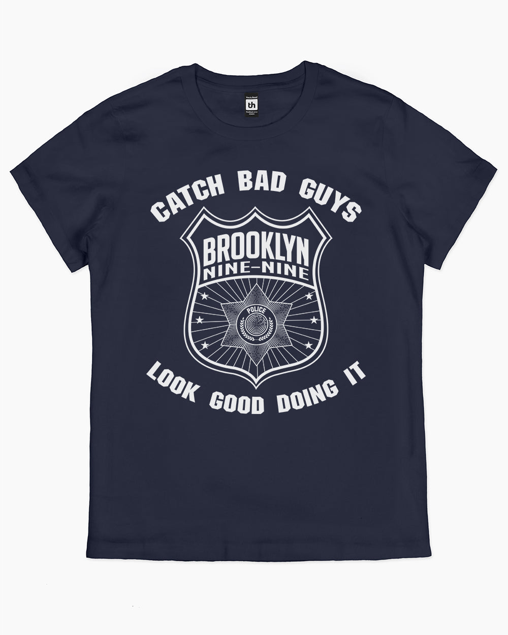 Brooklyn Nine-Nine Catch Bad Guys T-Shirt Australia Online #colour_navy