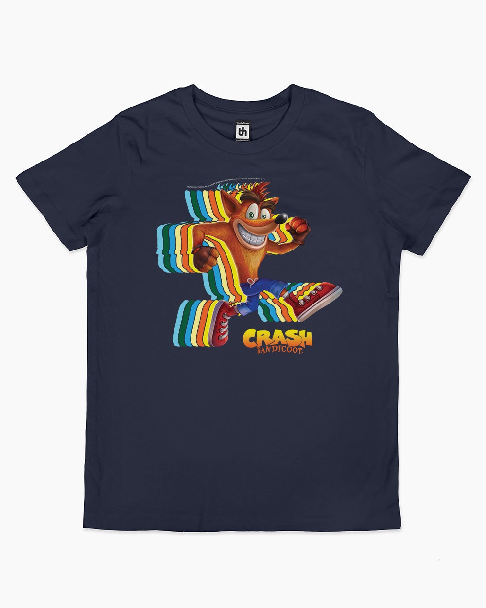 Crash Bandicoot Hyper Speed Kids T-Shirt Australia Online #colour_navy