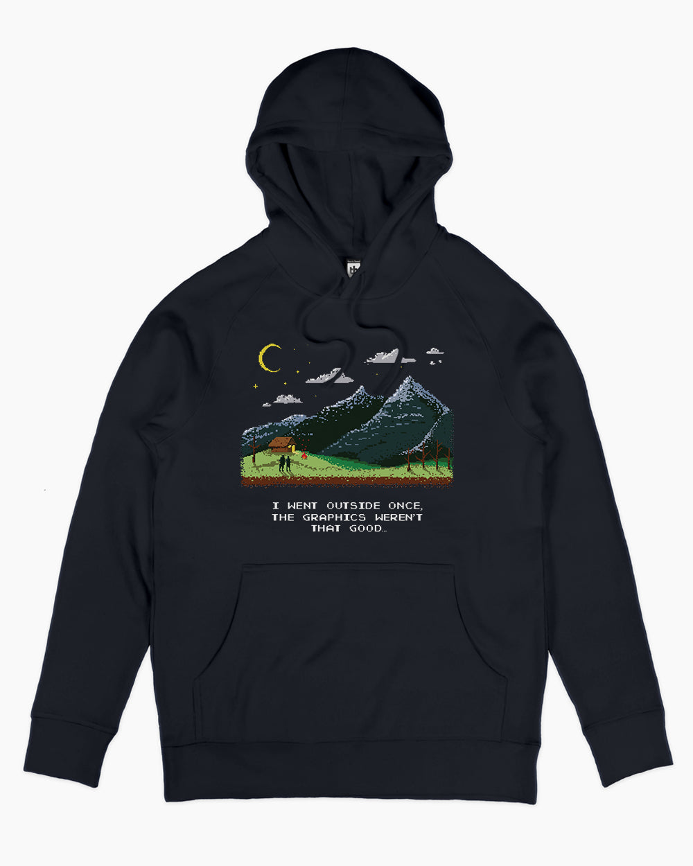 I Went Outside Once Hoodie Australia Online #colour_navy