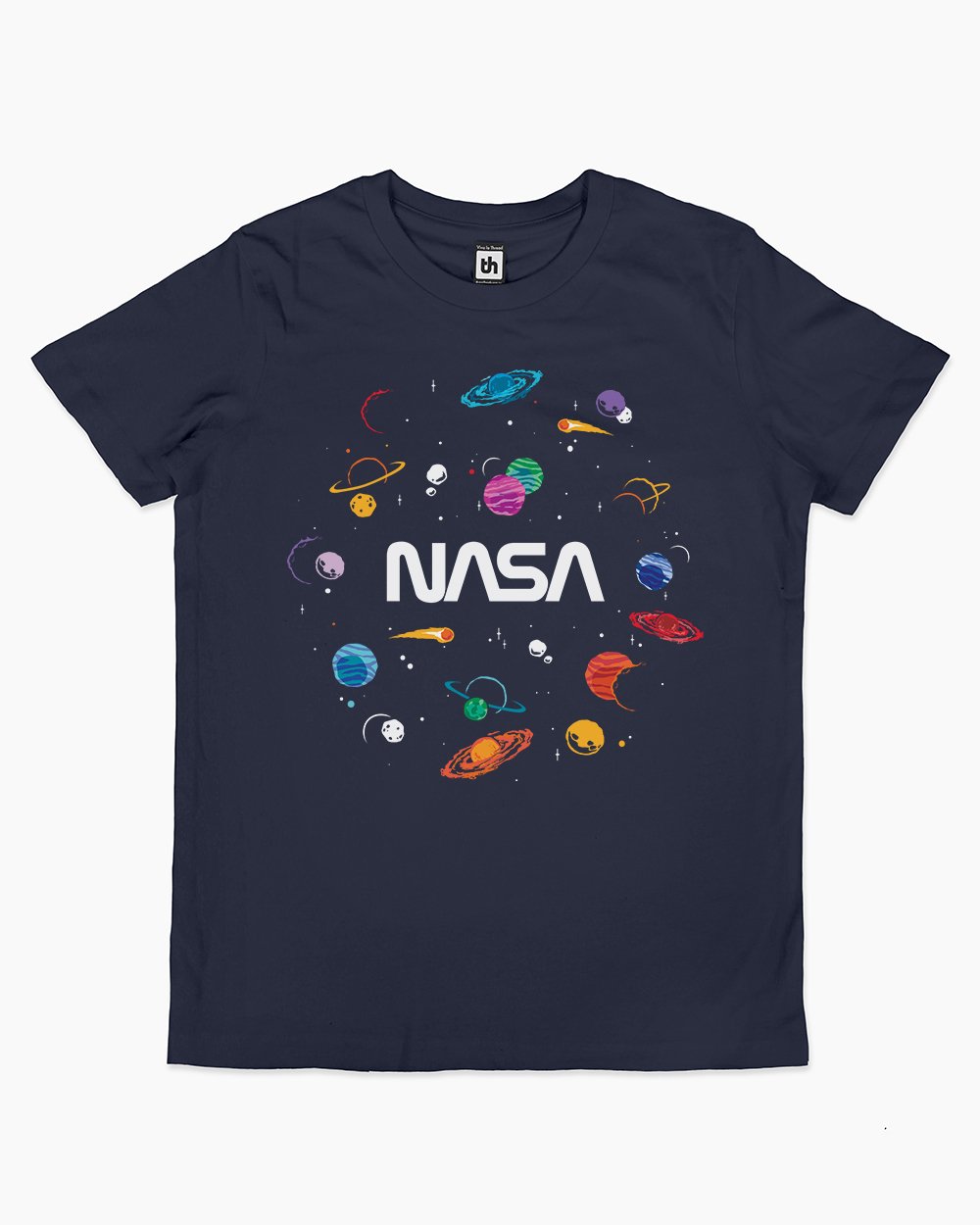 NASA Planets Kids T-Shirt Australia Online #colour_navy