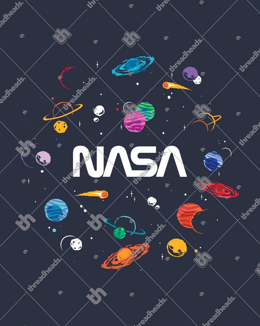 NASA Planets Hoodie Australia Online #colour_navy