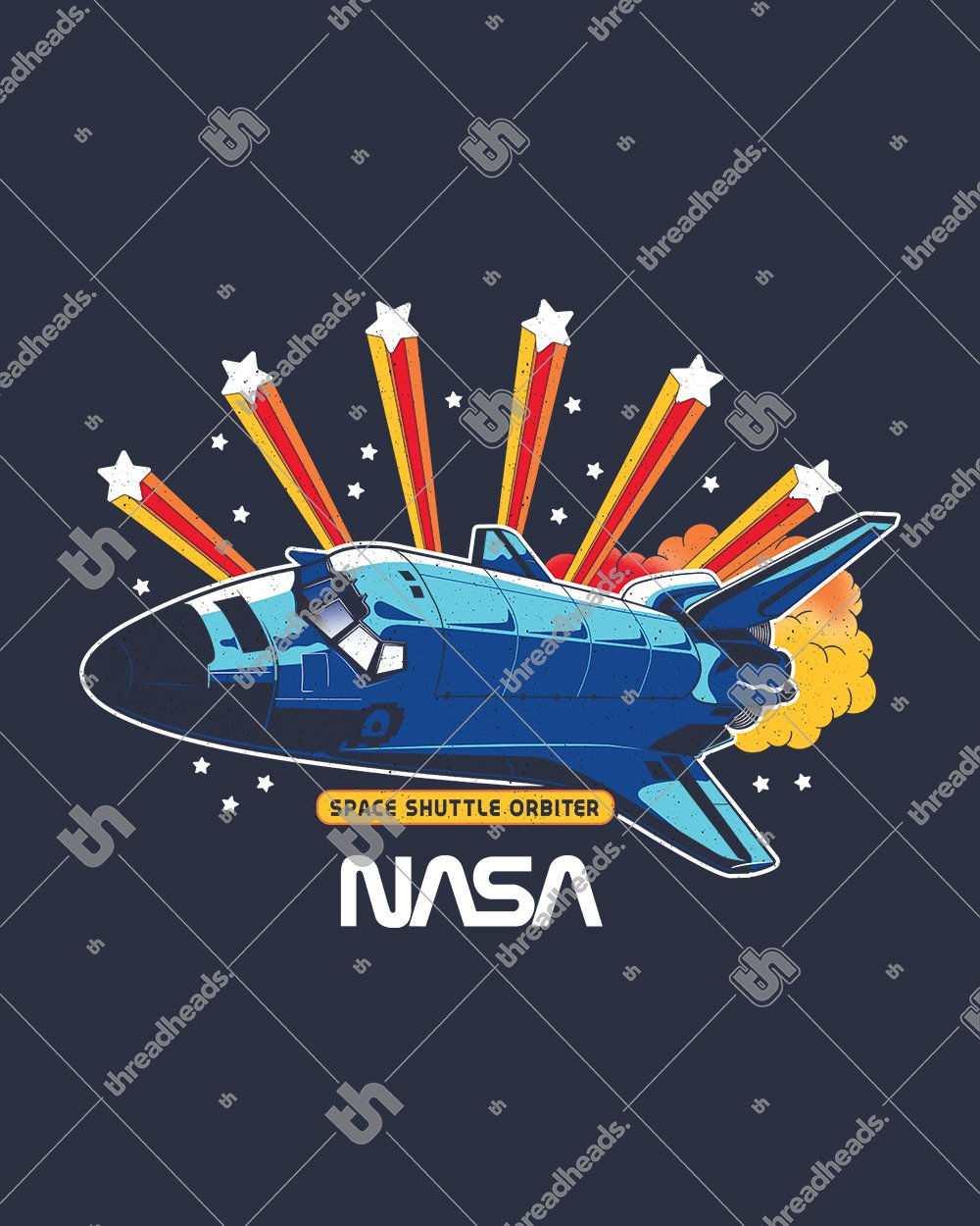 NASA Space Shuttle Orbiter Kids T-Shirt Australia Online #colour_navy
