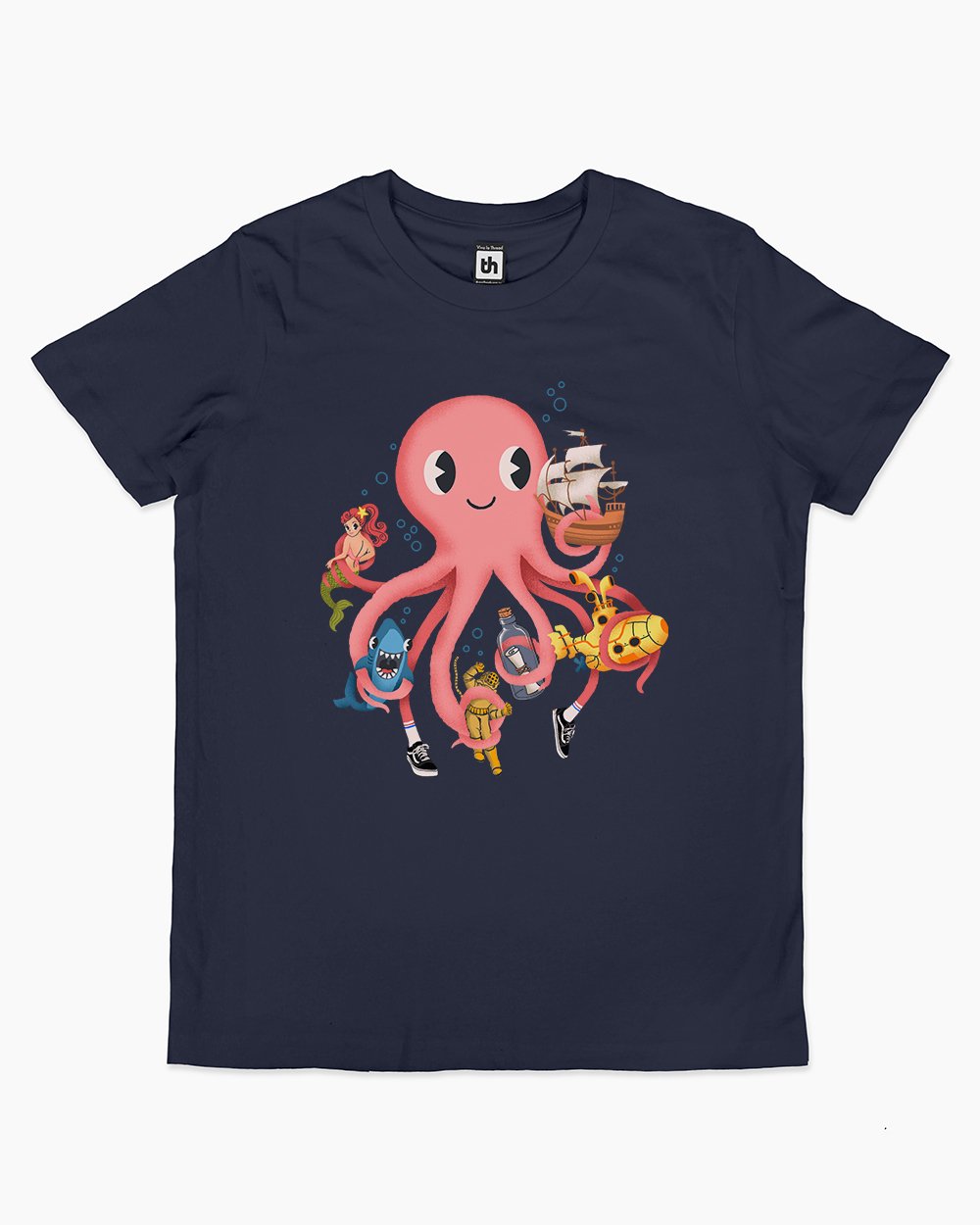 Octohug Kids T-Shirt Australia Online #colour_navy