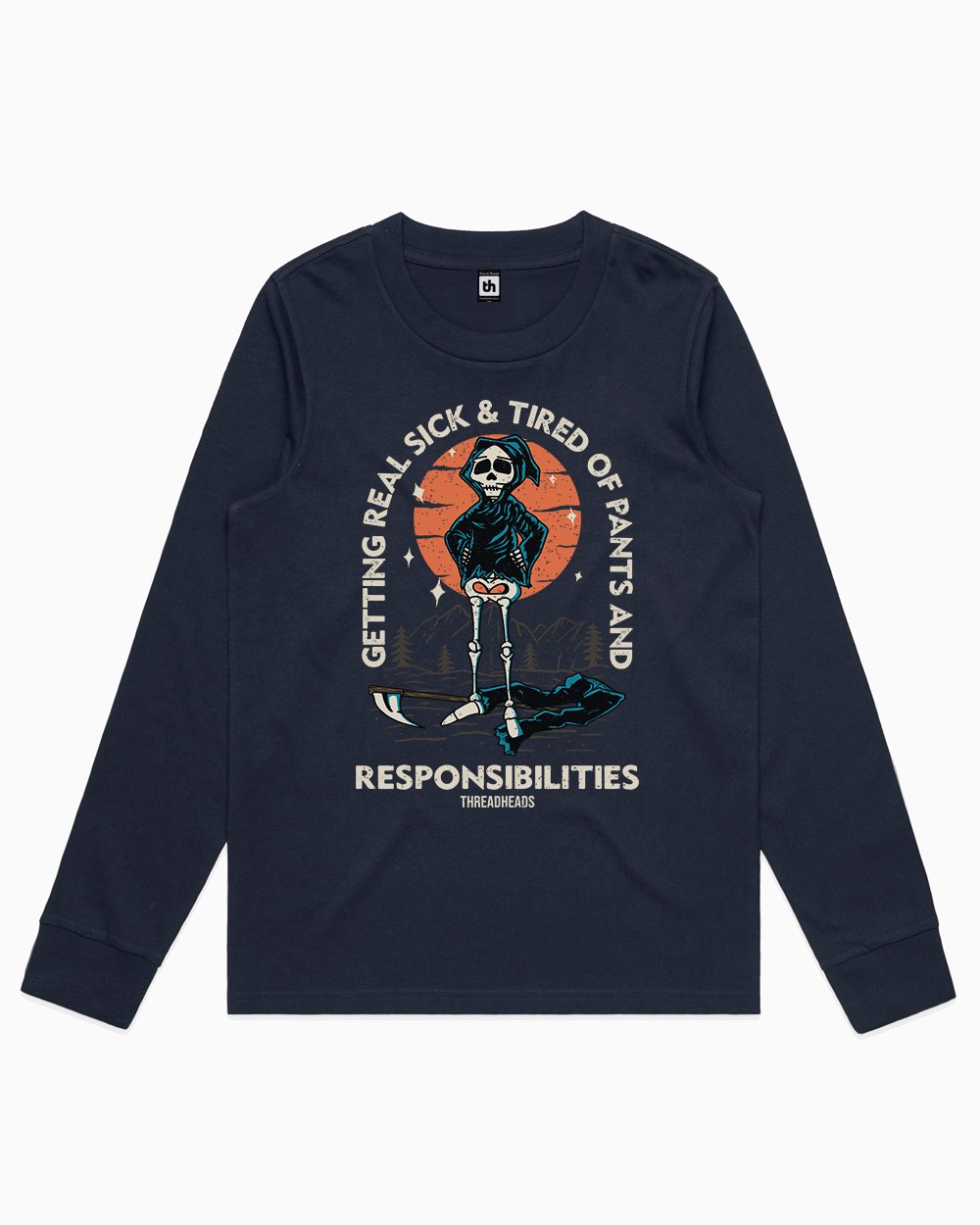 Pants and Responsibilities Long Sleeve Australia Online #colour_navy