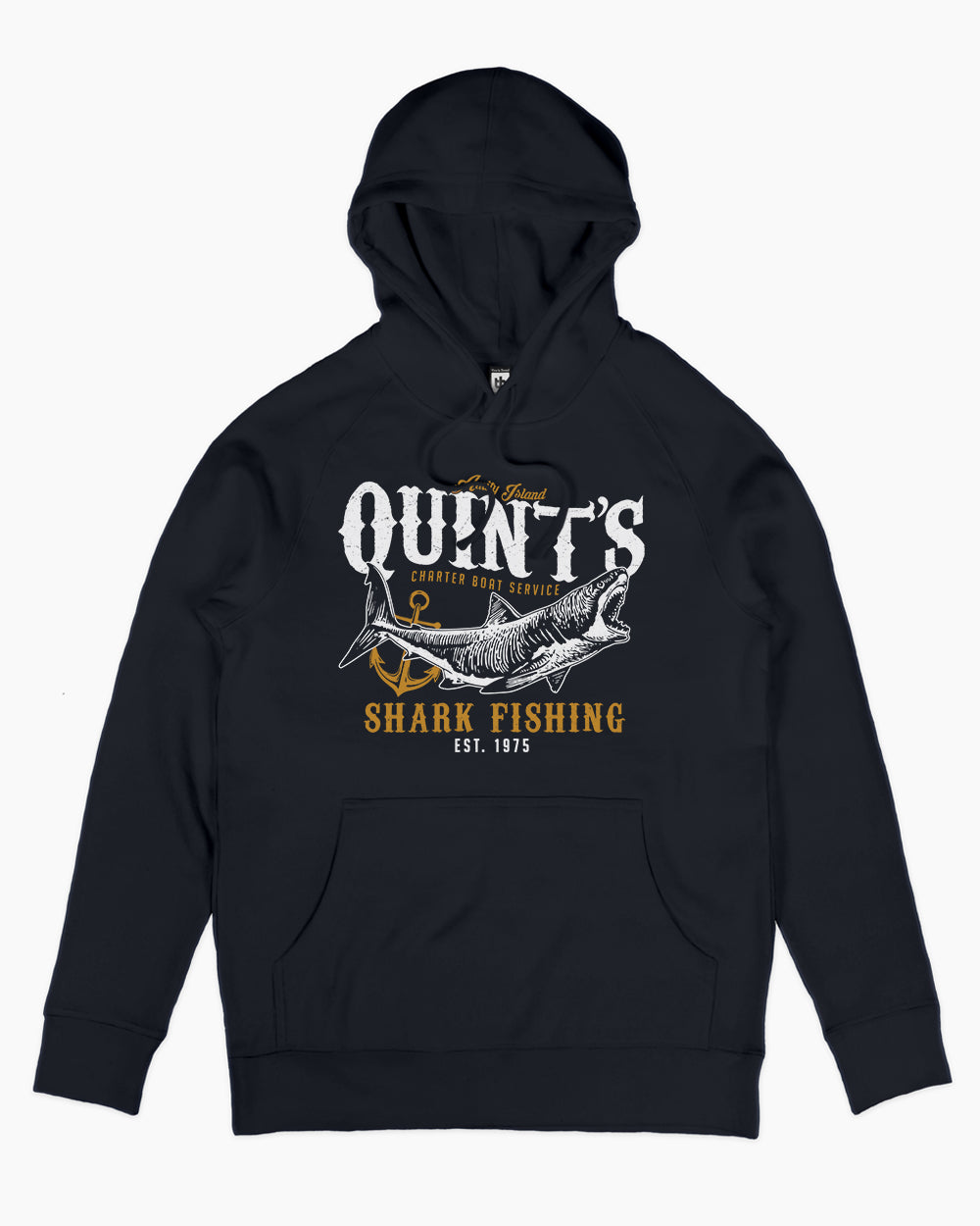 Quint's Shark Fishing Hoodie Australia Online #colour_navy