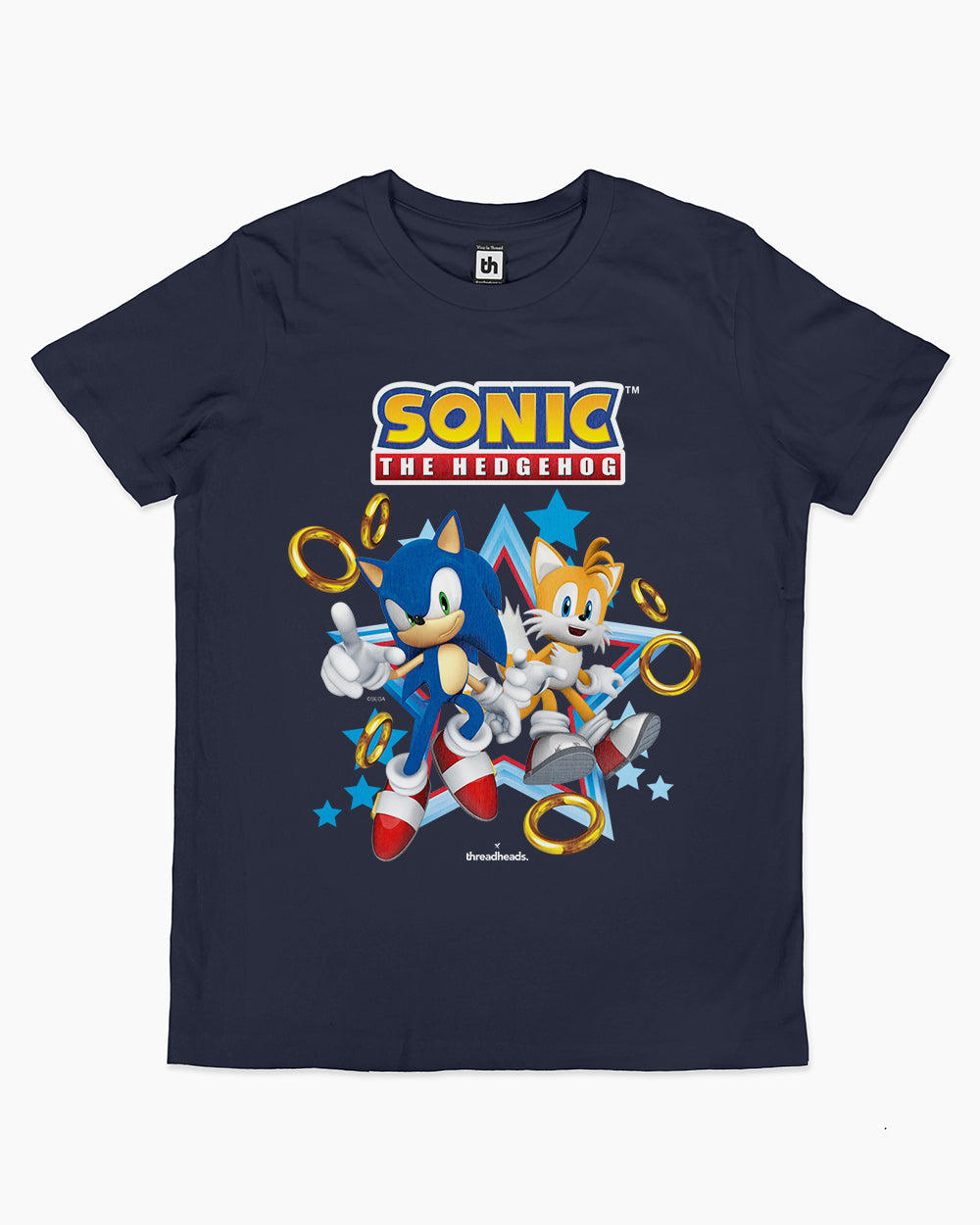 Sonic and Tails Kids T-Shirt Australia Online #colour_navy