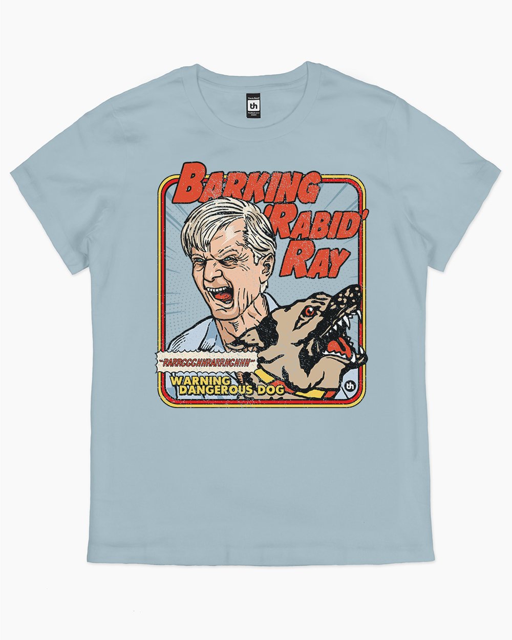 Barking Rabid Ray T-Shirt Australia Online #colour_pale blue