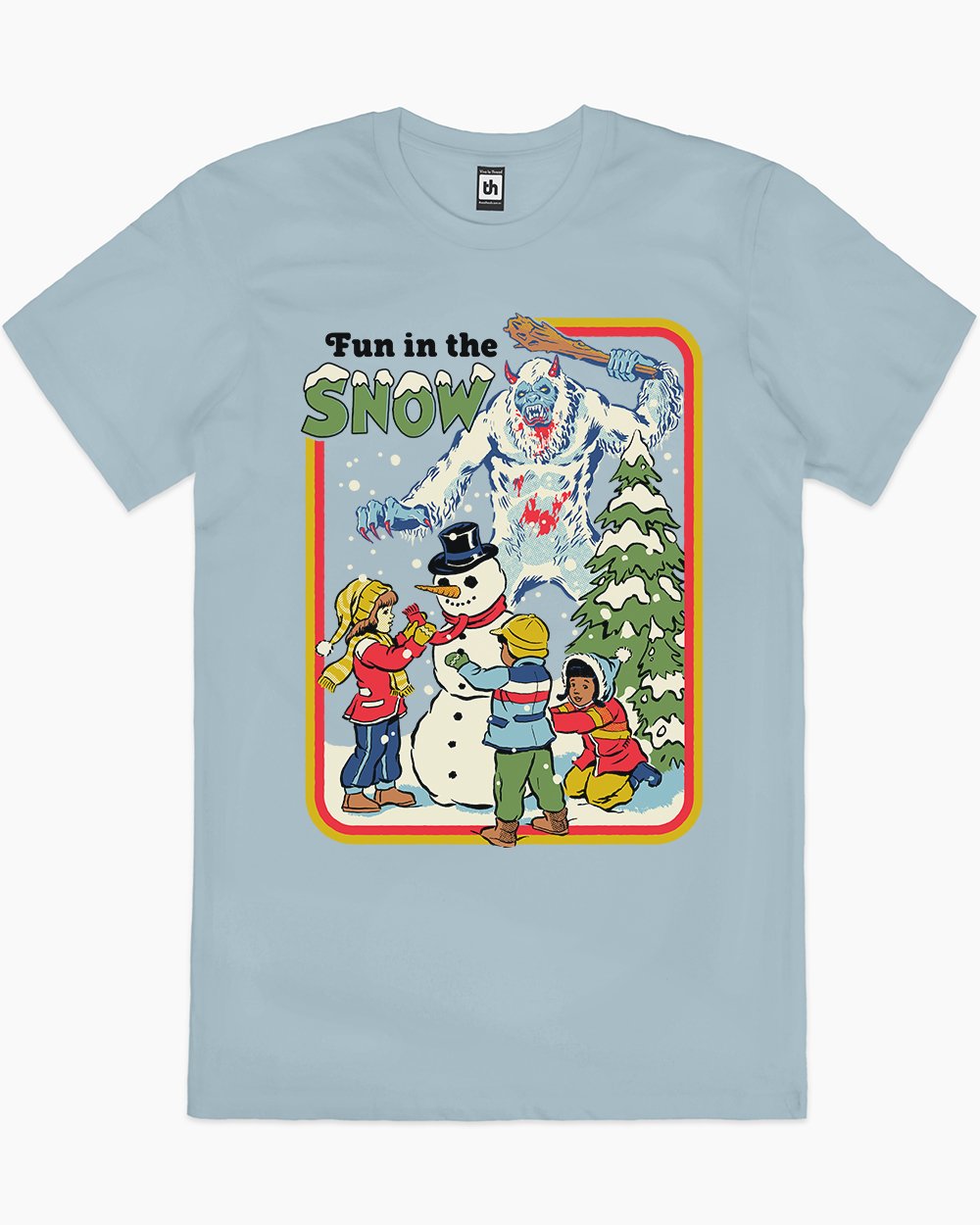 Fun in the Snow T-Shirt Australia Online #colour_pale blue