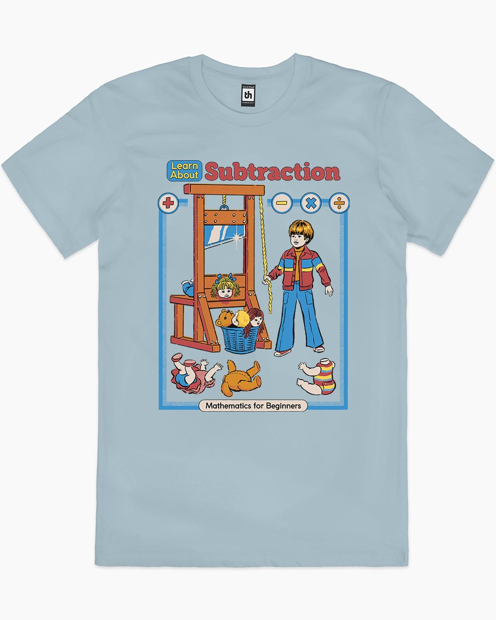 Learn About Subtraction T-Shirt Australia Online #colour_pale blue