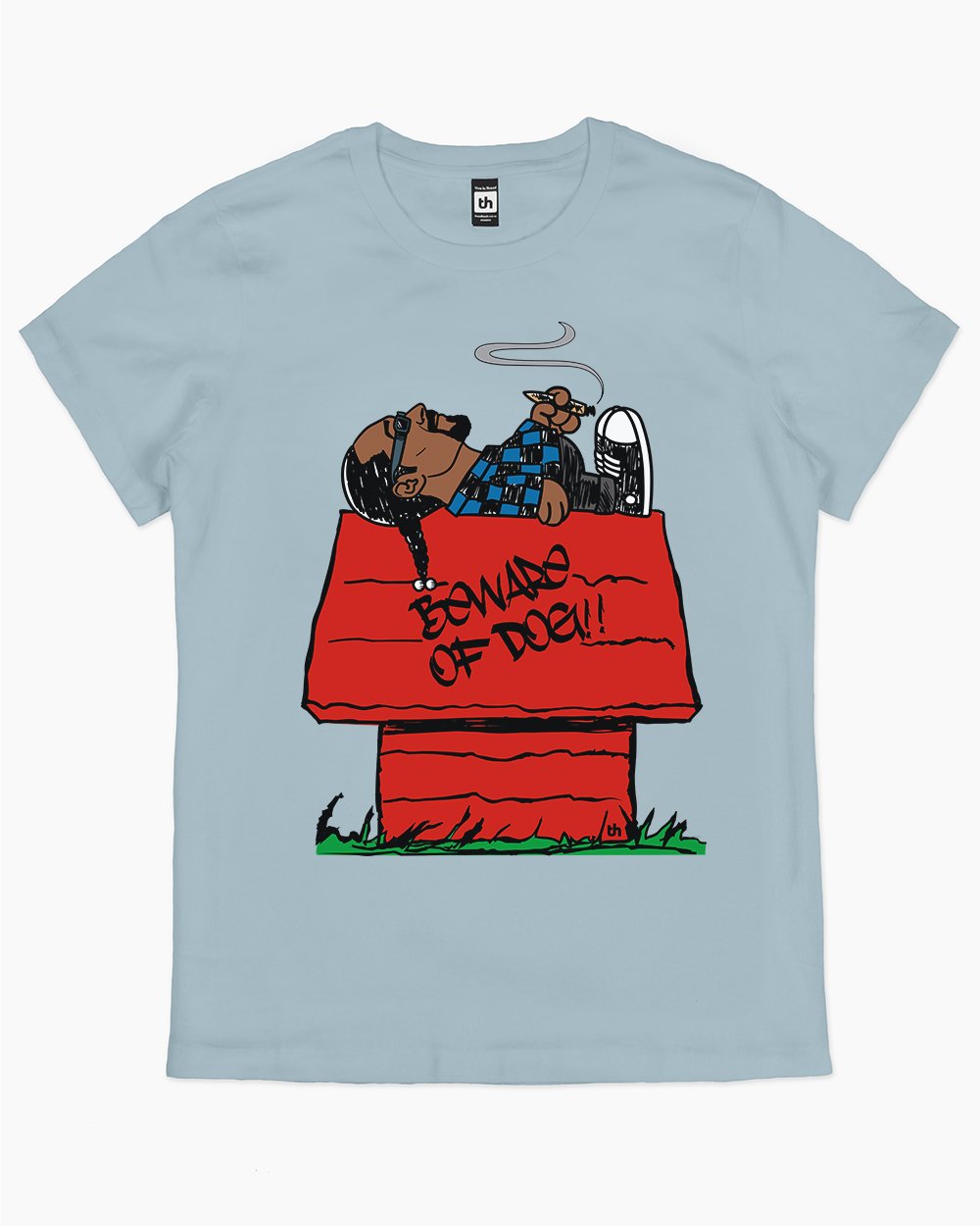 Snoop Snoopy T-Shirt Australia Online #colour_pale blue