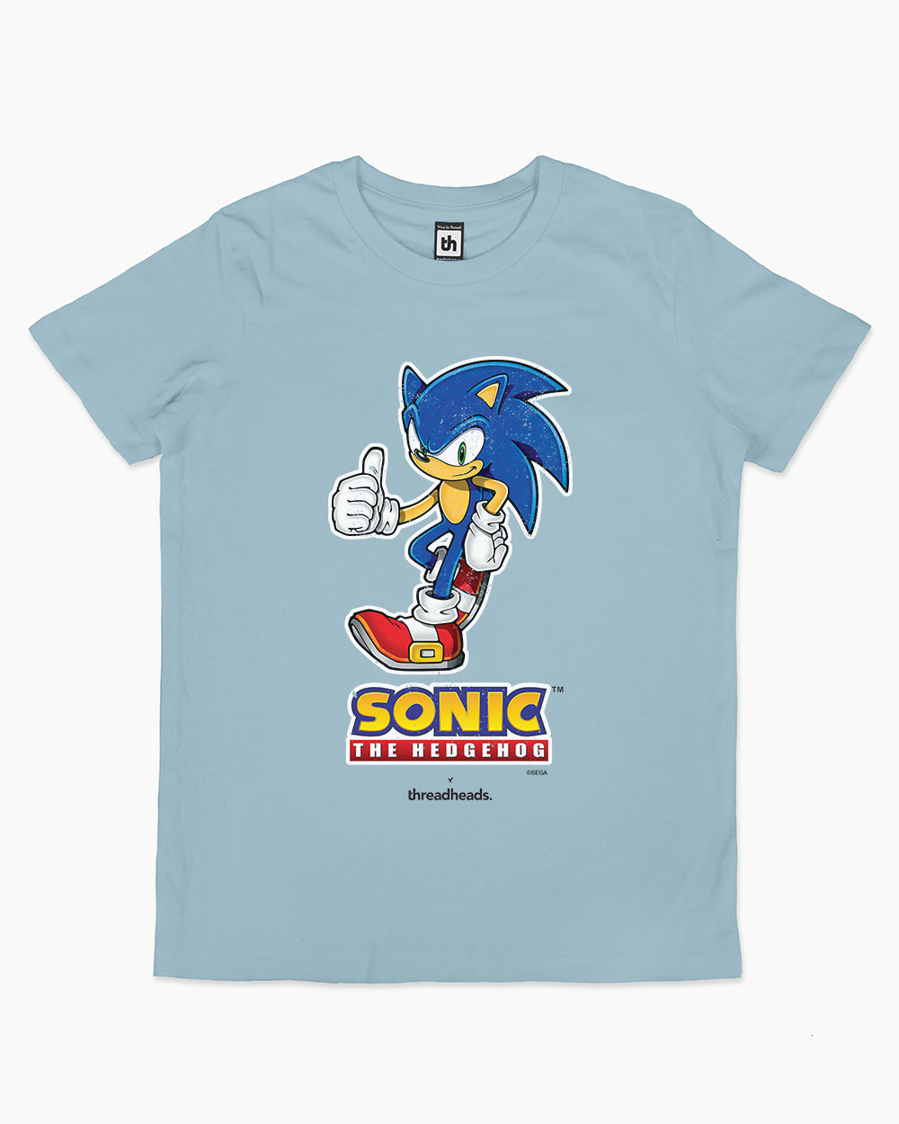 Sonic the Hedgehog Kids T-Shirt Australia Online #colour_pale blue