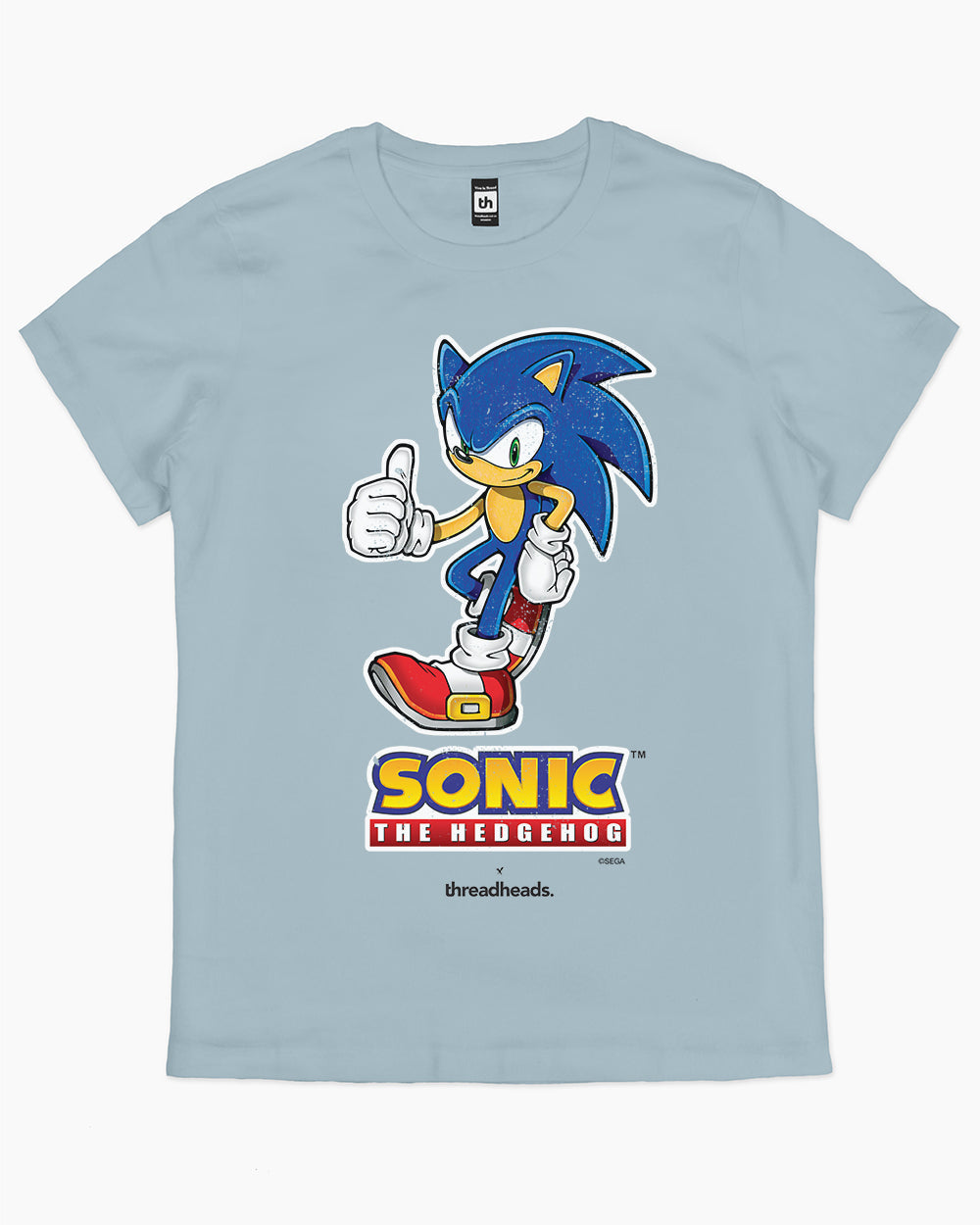 Sonic the Hedgehog T-Shirt Australia Online #colour_pale blue