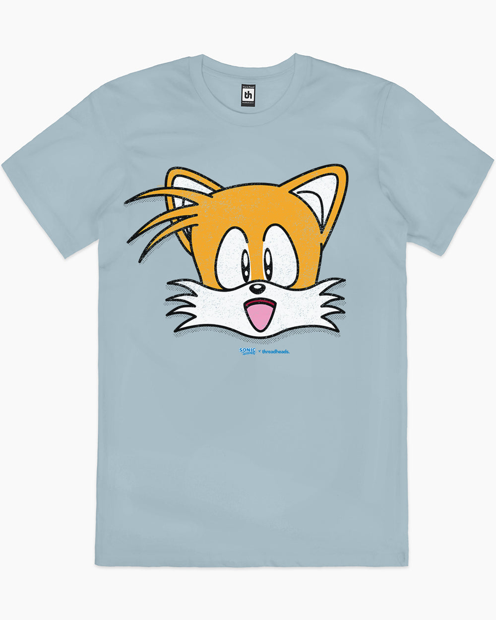 Tails Face T-Shirt Australia Online #colour_pale blue