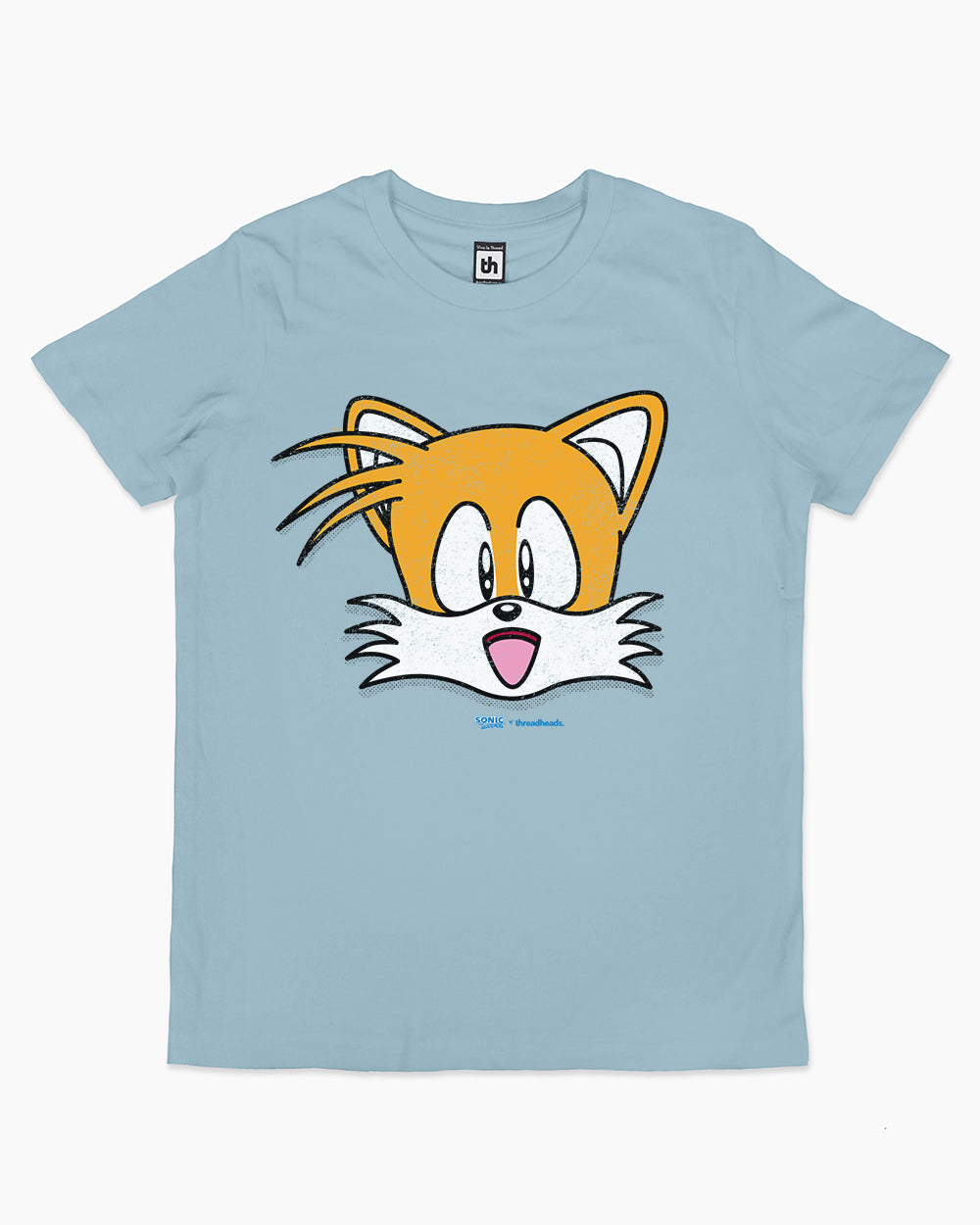 Tails Face Kids T-Shirt Australia Online #colour_pale blue