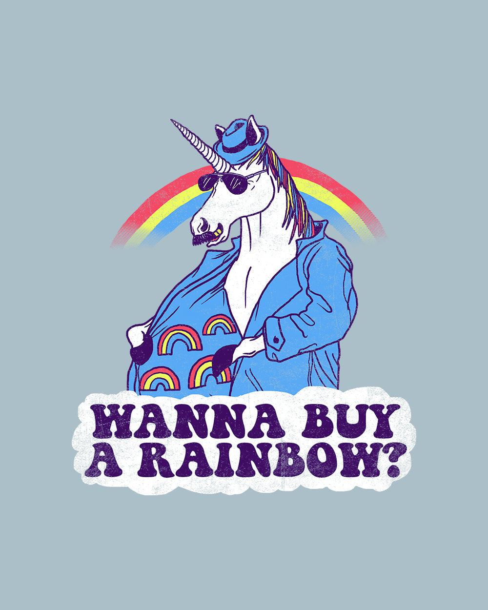 Unicorntraband T-Shirt Australia Online #colour_pale blue