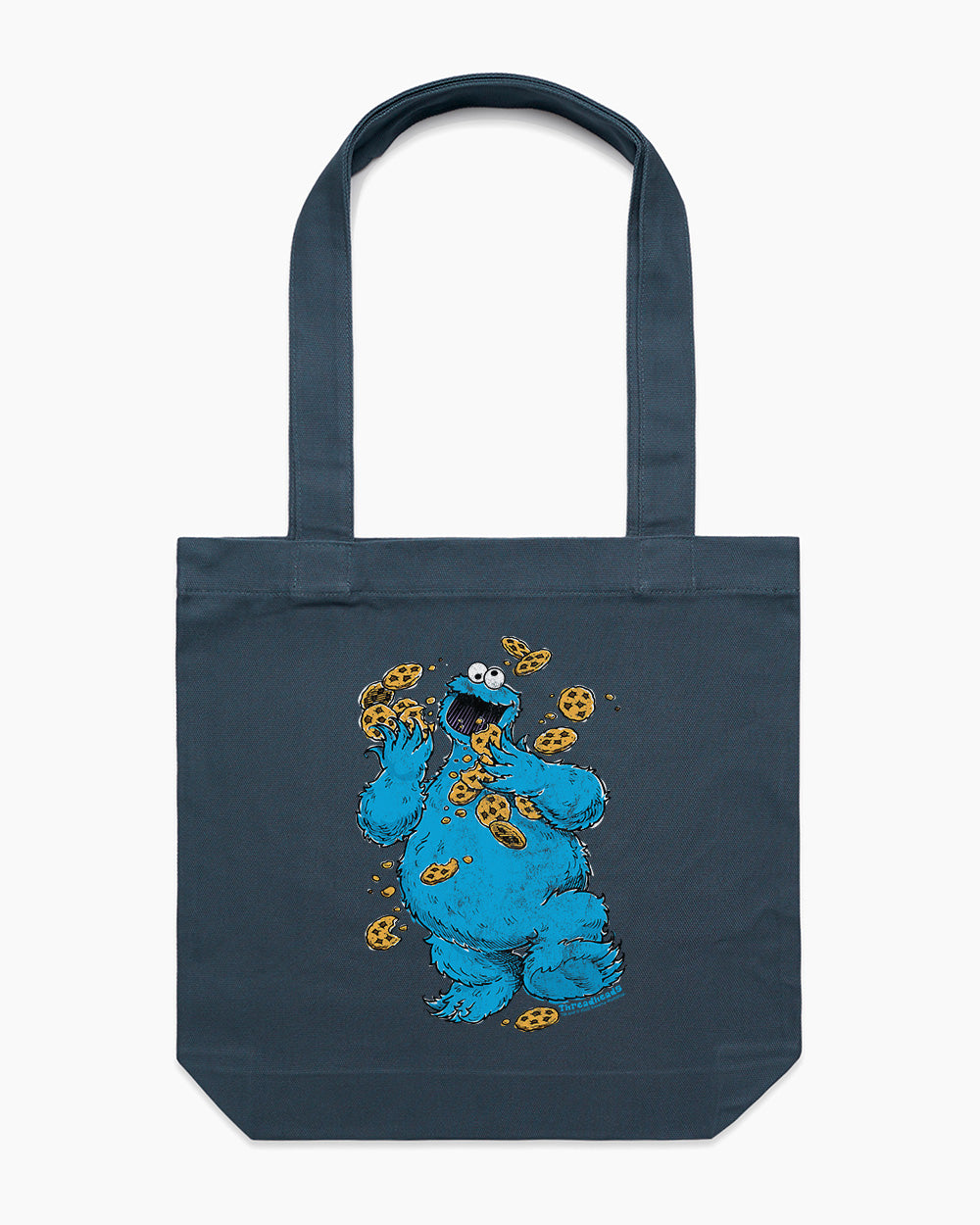 Cookie Monster Om Nom Nom Tote Bag Australia Online #colour_petrolblue