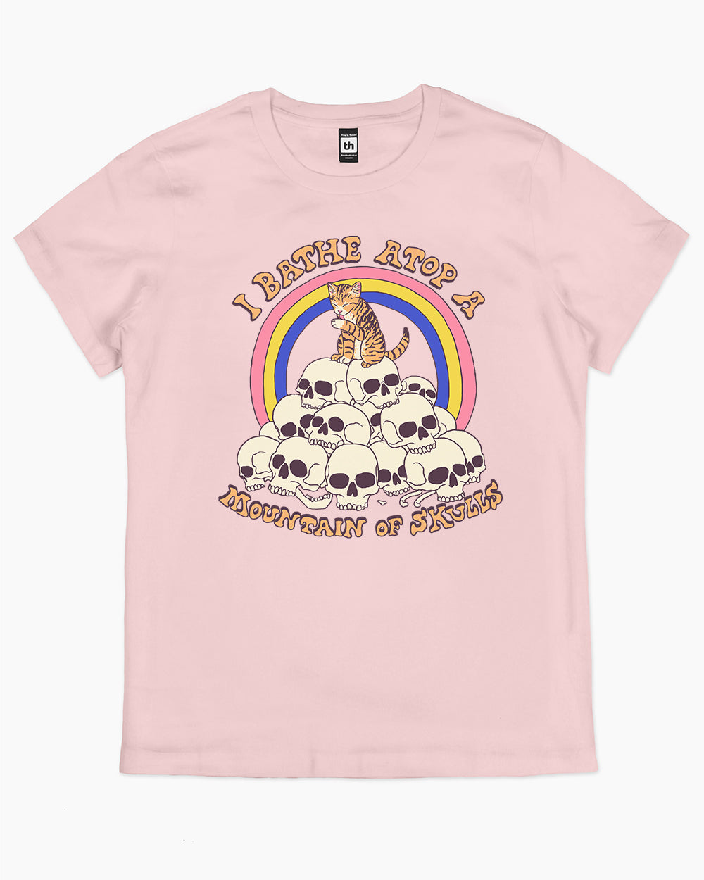 Bathe Atop a Mountain of Skulls T-Shirt Australia Online #colour_pink